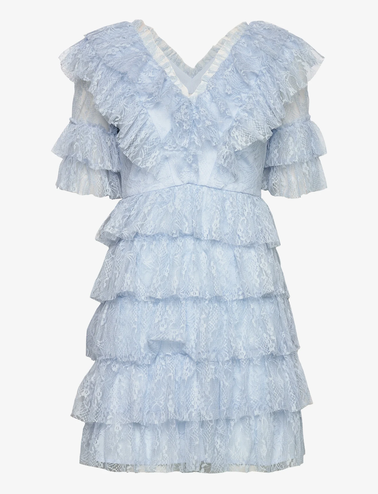 Malina - Sky dress - party wear at outlet prices - sky blue - 0
