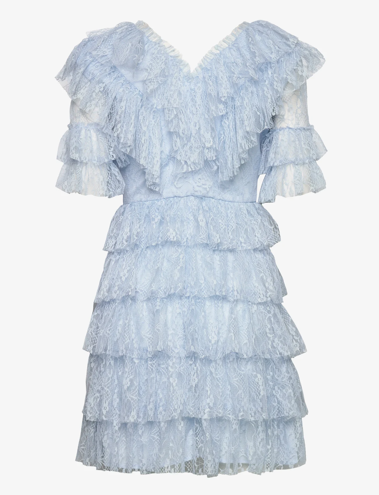 Malina - Sky dress - party wear at outlet prices - sky blue - 1