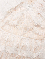 By Malina - Sky v-neck frill mini lace dress - spetsklänningar - white - 5