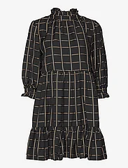Malina - Arya dress - kurze kleider - black check - 0