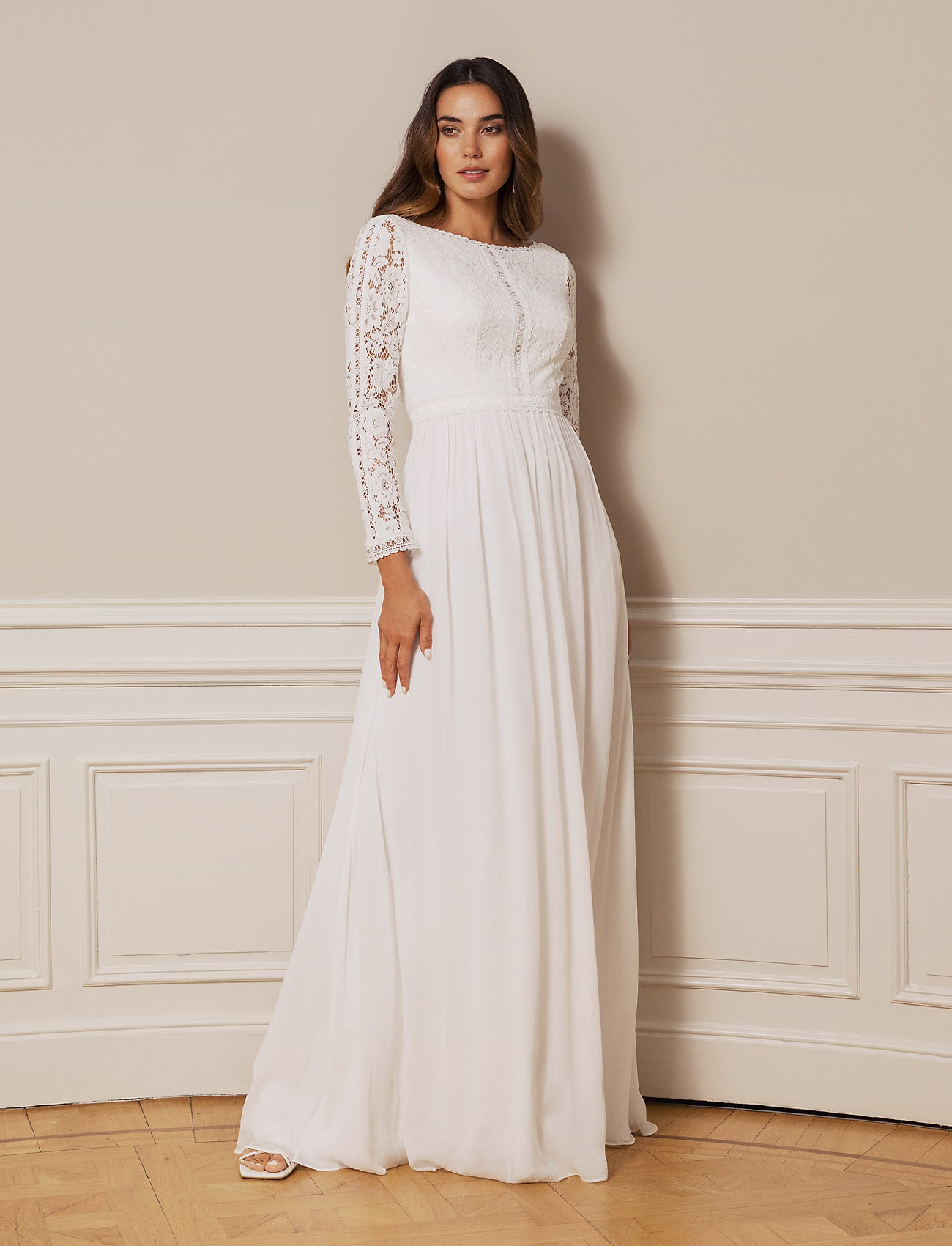 Malina Jolie Gown, M, Dresses, Weiß - Maxi Dress, Frauen