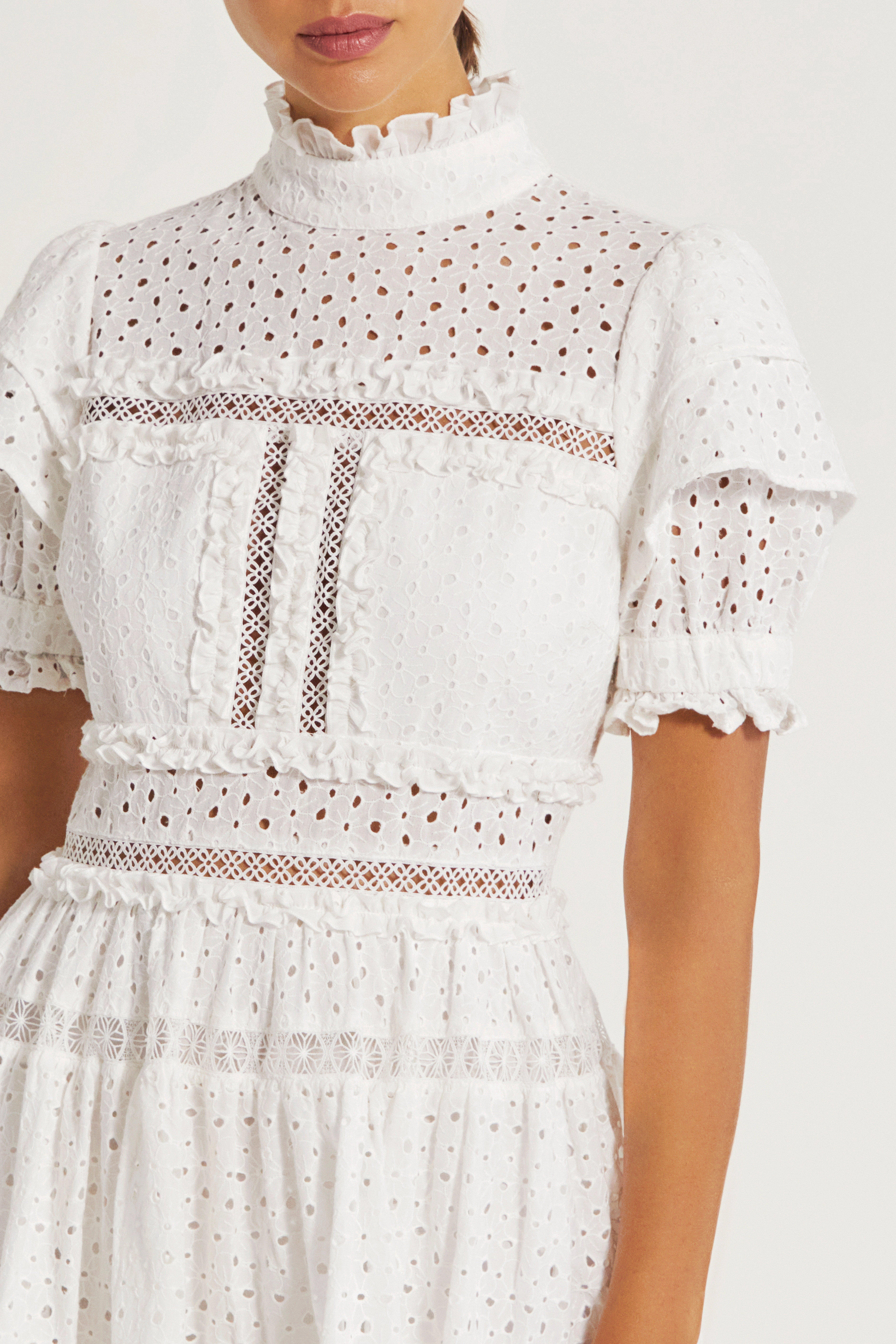 Malina - Iro mini lace dress - white - 5