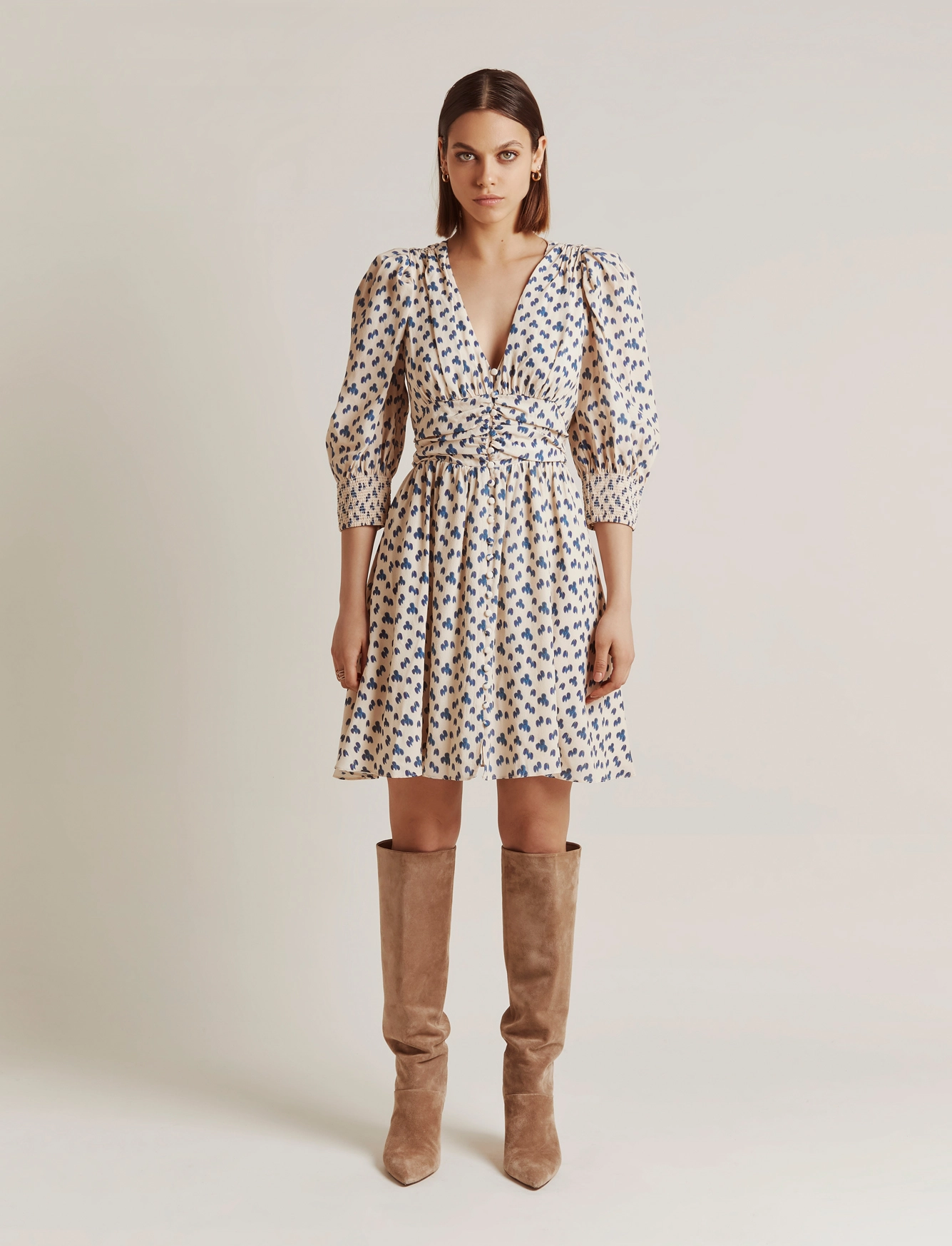By Malina - Amaia dress - blue drops - 2