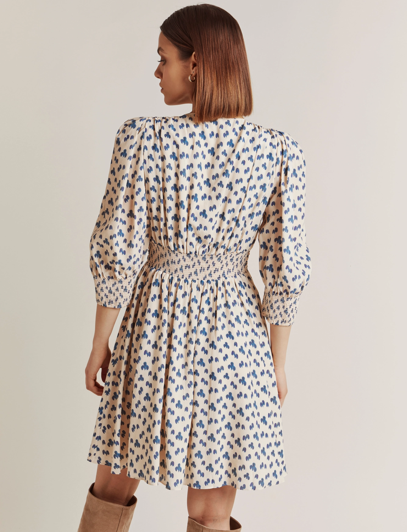 By Malina - Amaia dress - blue drops - 3