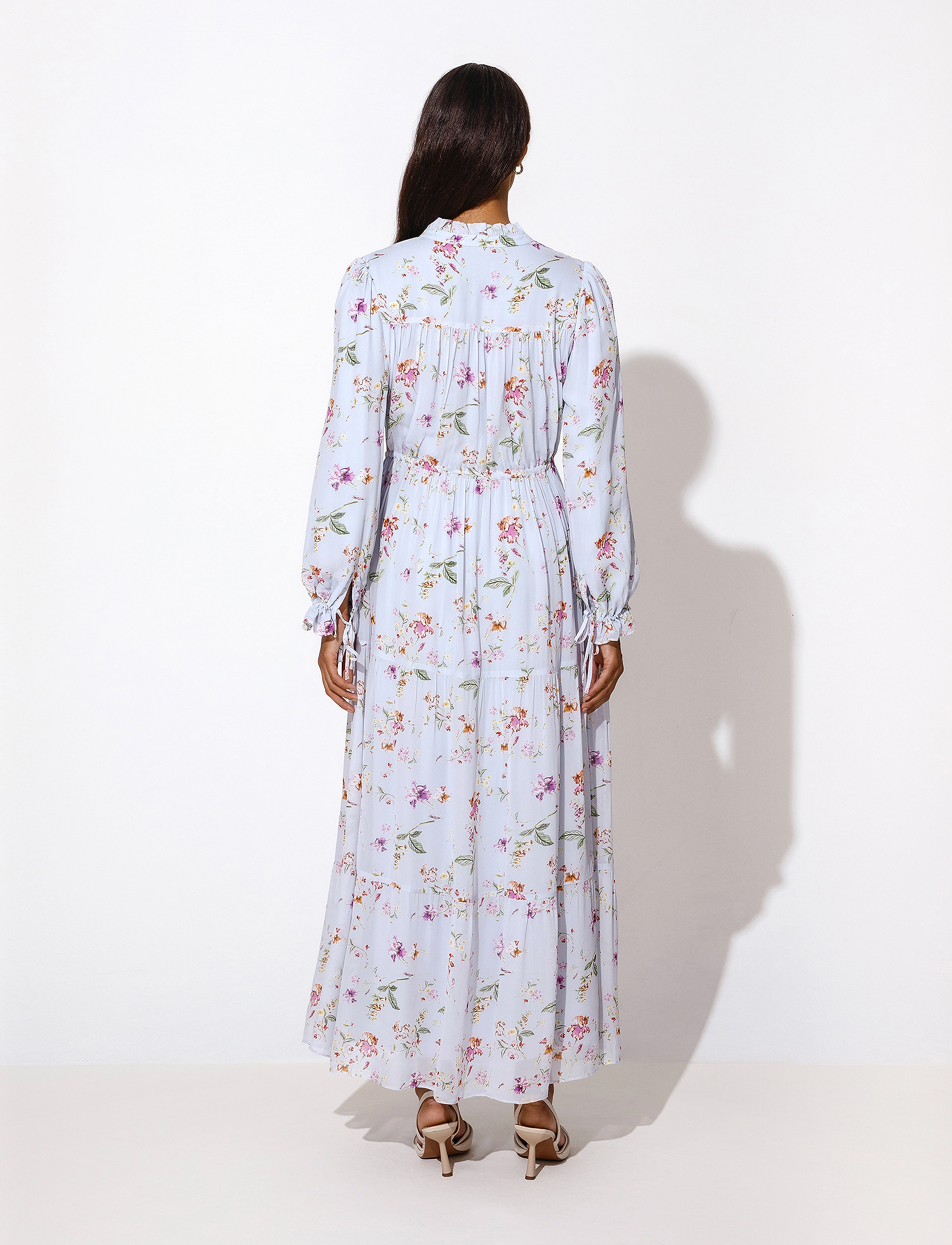 By Malina - Florencia dress - soft floral sky blue - 3