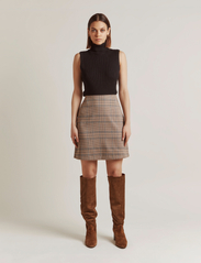 Malina - Jenna skirt - short skirts - beige check - 2
