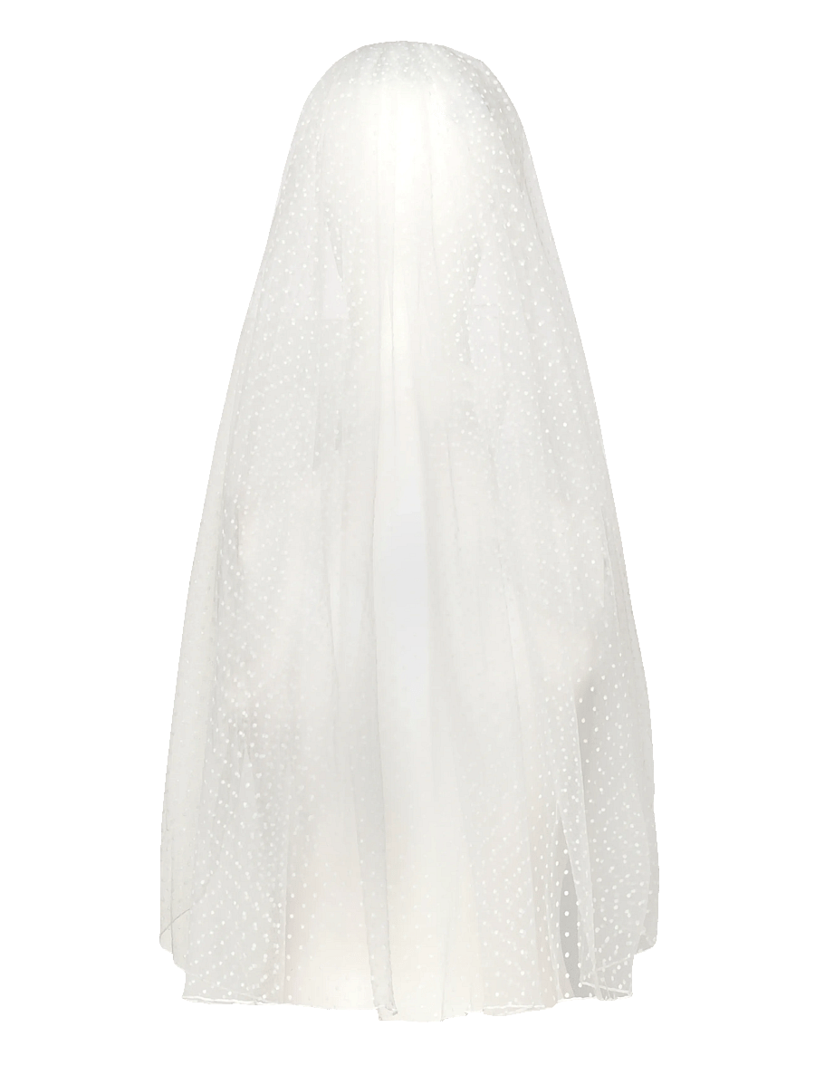 Malina - Dotted veil short - pulmakleidid - ivory - 1