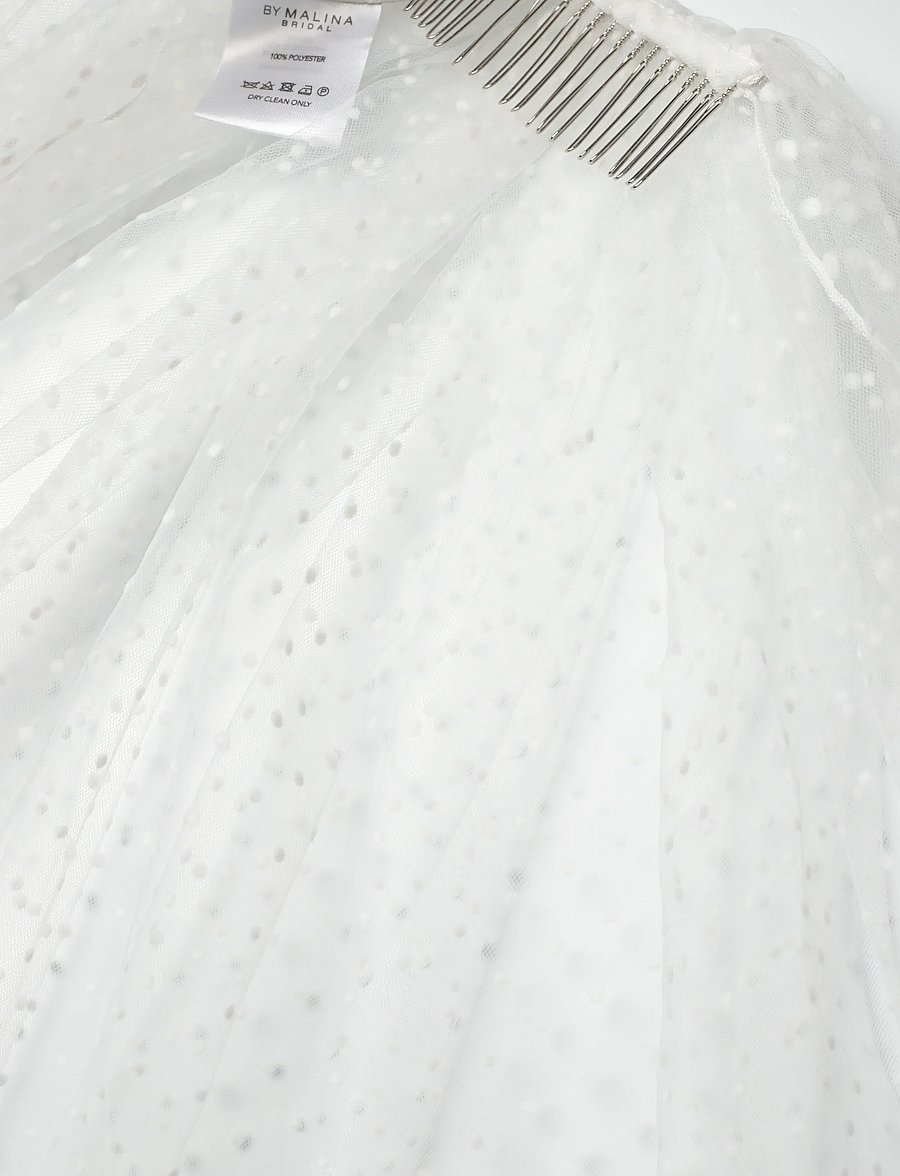 Malina - Dotted veil short - pulmakleidid - ivory - 2