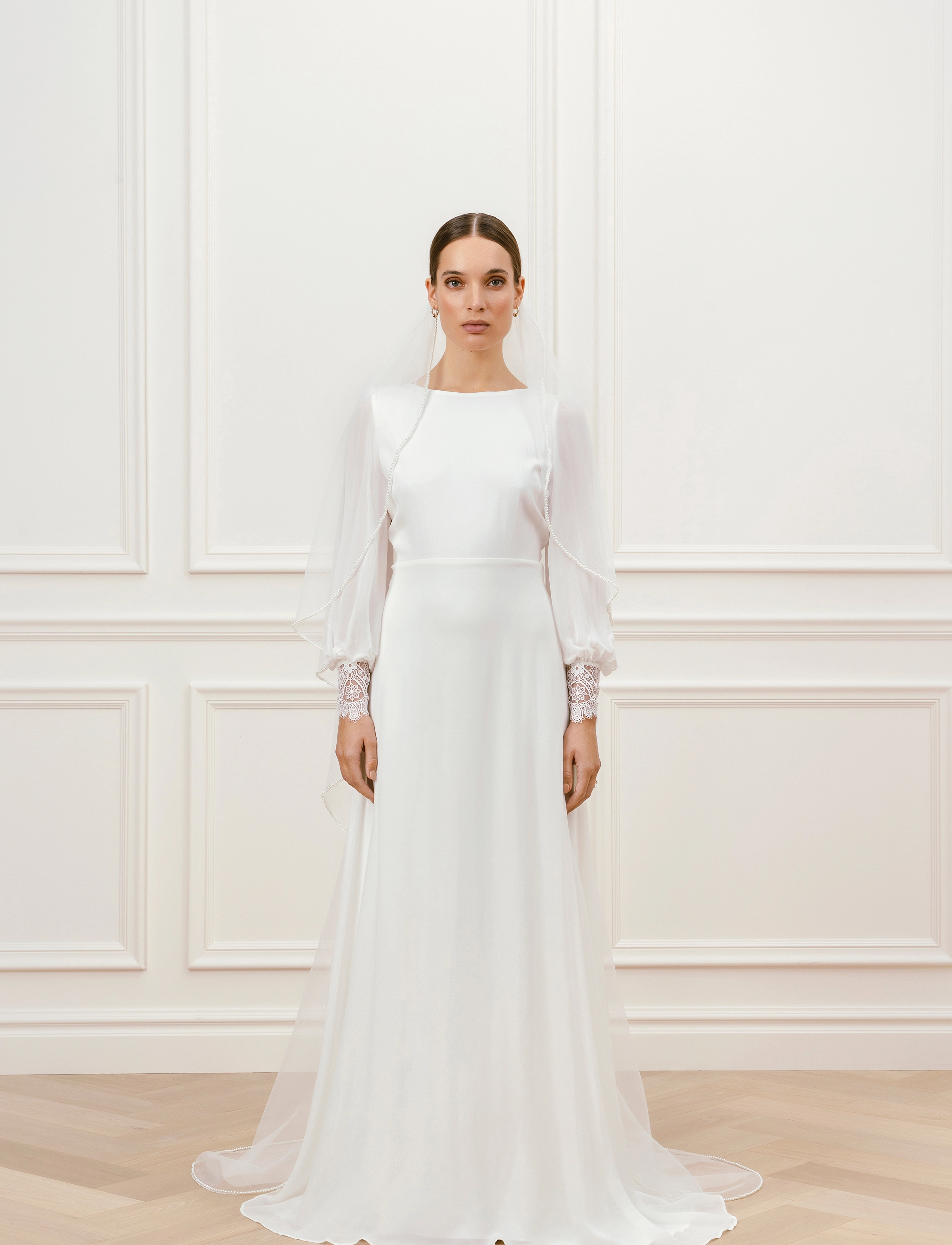 Malina Bohemian Veil, One Size, Designer, Weiß - Wedding Dresses, Frauen