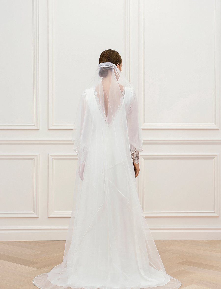 Malina - Bohemian veil - brautkleider - white - 3