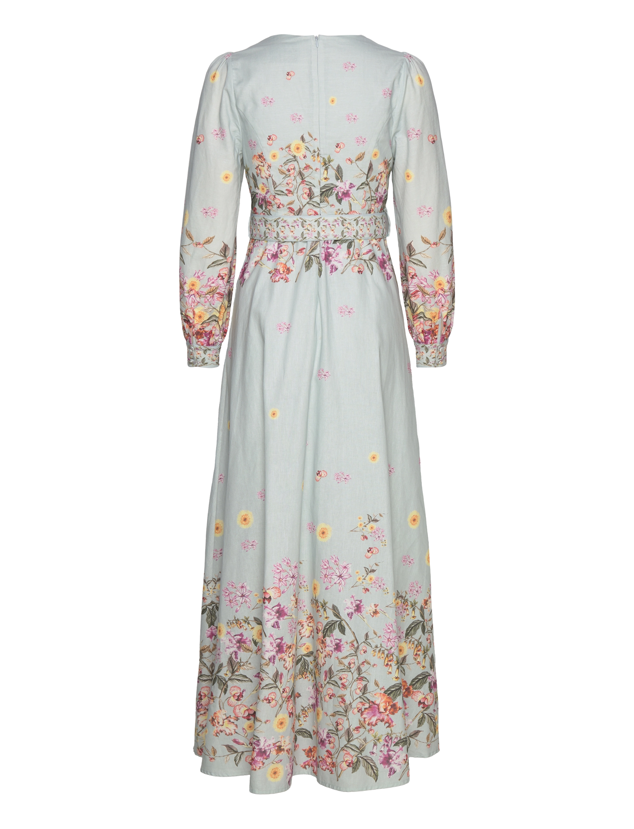 Malina - Josephine dress - soft floral sky blue - 1