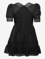 Malina - Abby short sleeve mini dress - festklær til outlet-priser - black - 1