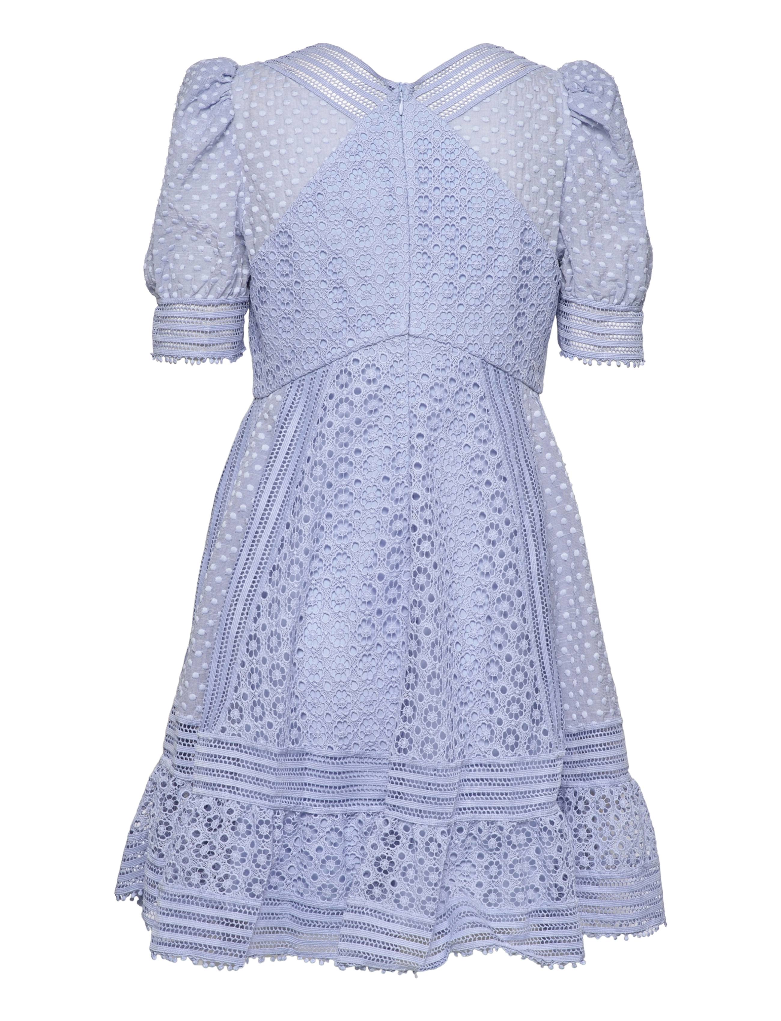 Malina - Abby short sleeve mini dress - blue wave - 1