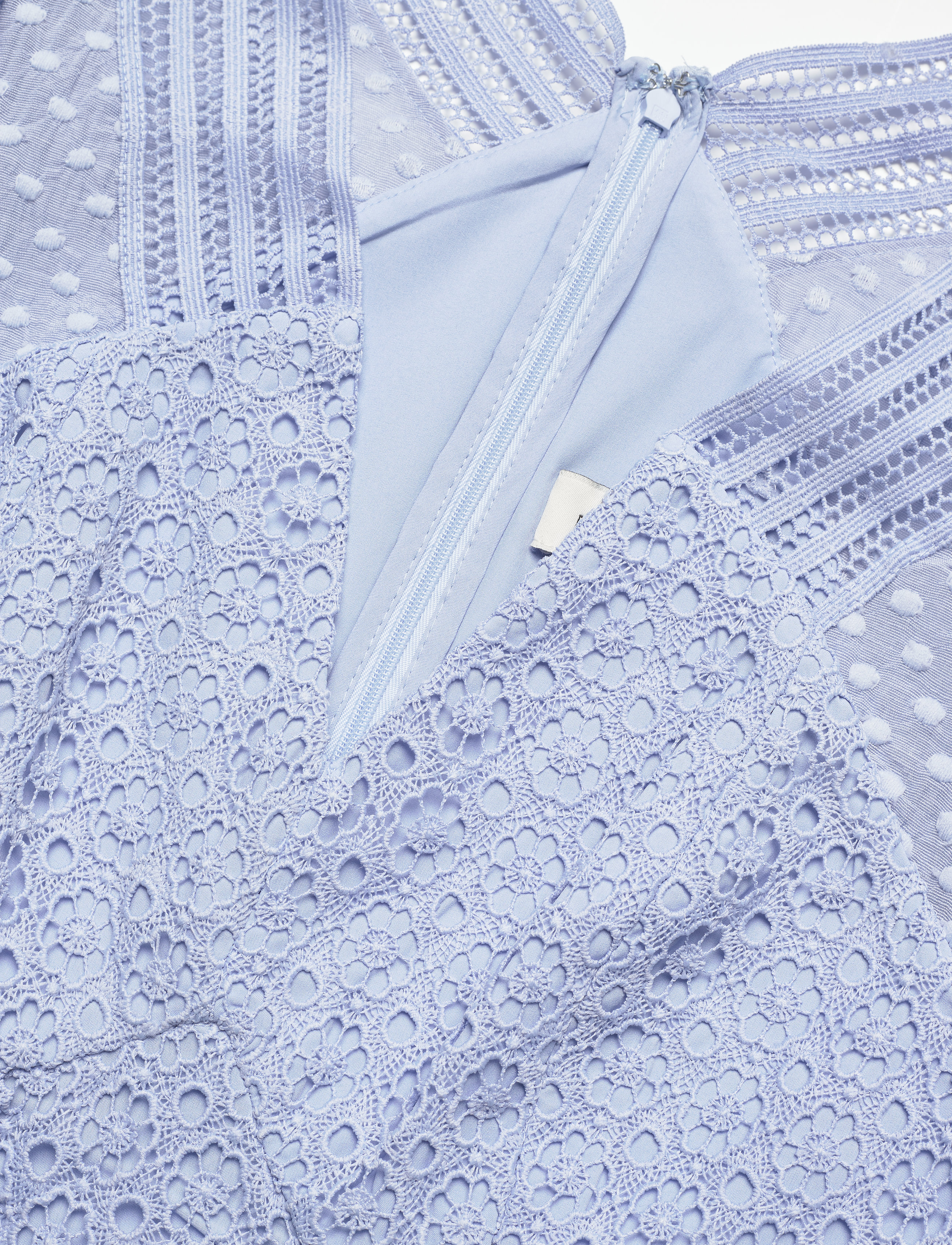 Malina - Abby short sleeve mini dress - blue wave - 4