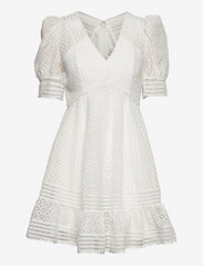 Abby short sleeve mini dress - WHITE