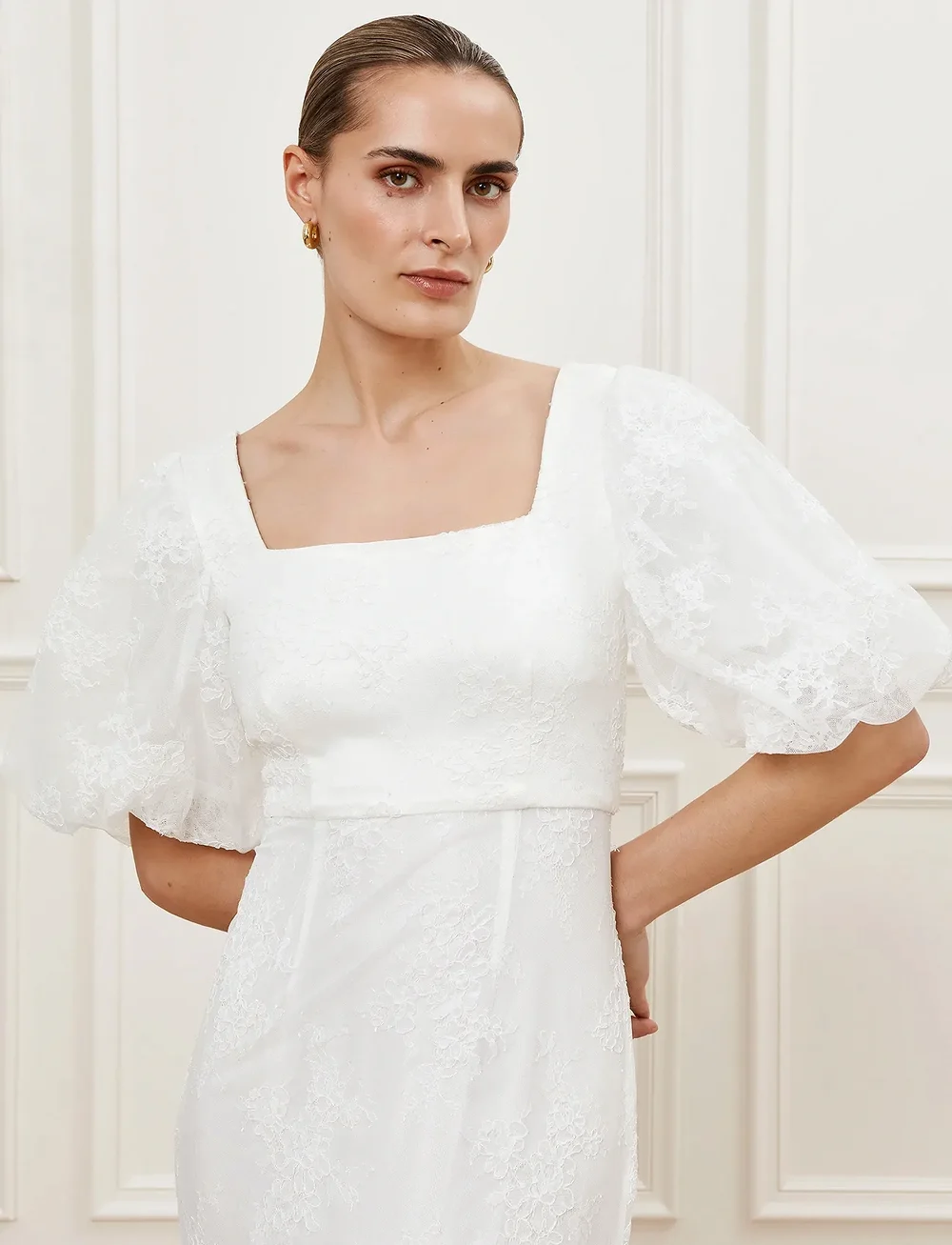 Malina - Lara gown - maxikjoler - ivory - 4