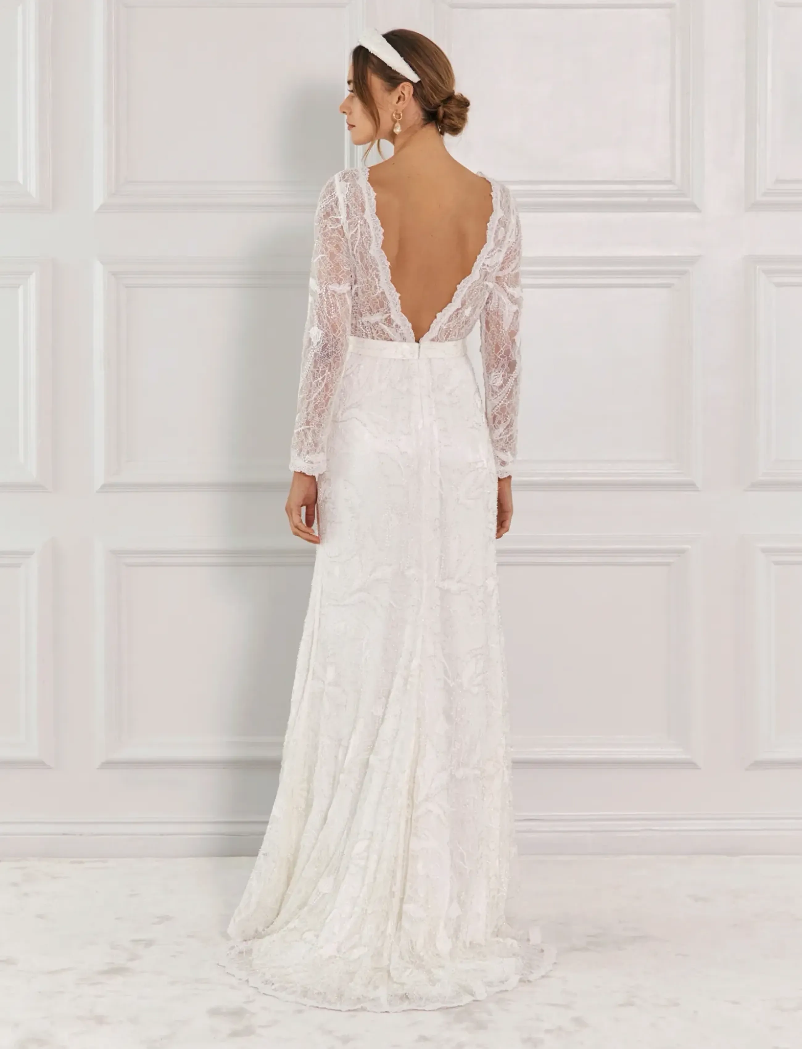Malina - Daniela beaded gown - vestuvinės suknelės - ivory - 3