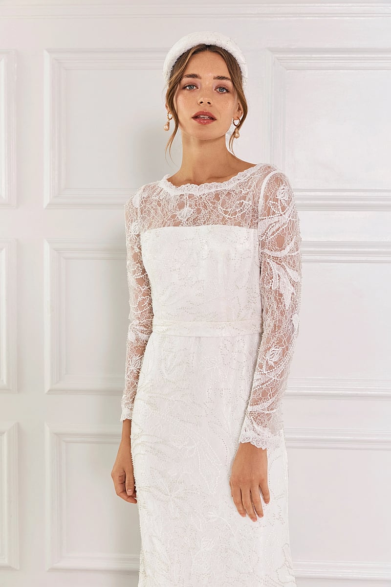 Malina - Daniela beaded gown - brudekjoler - ivory - 4