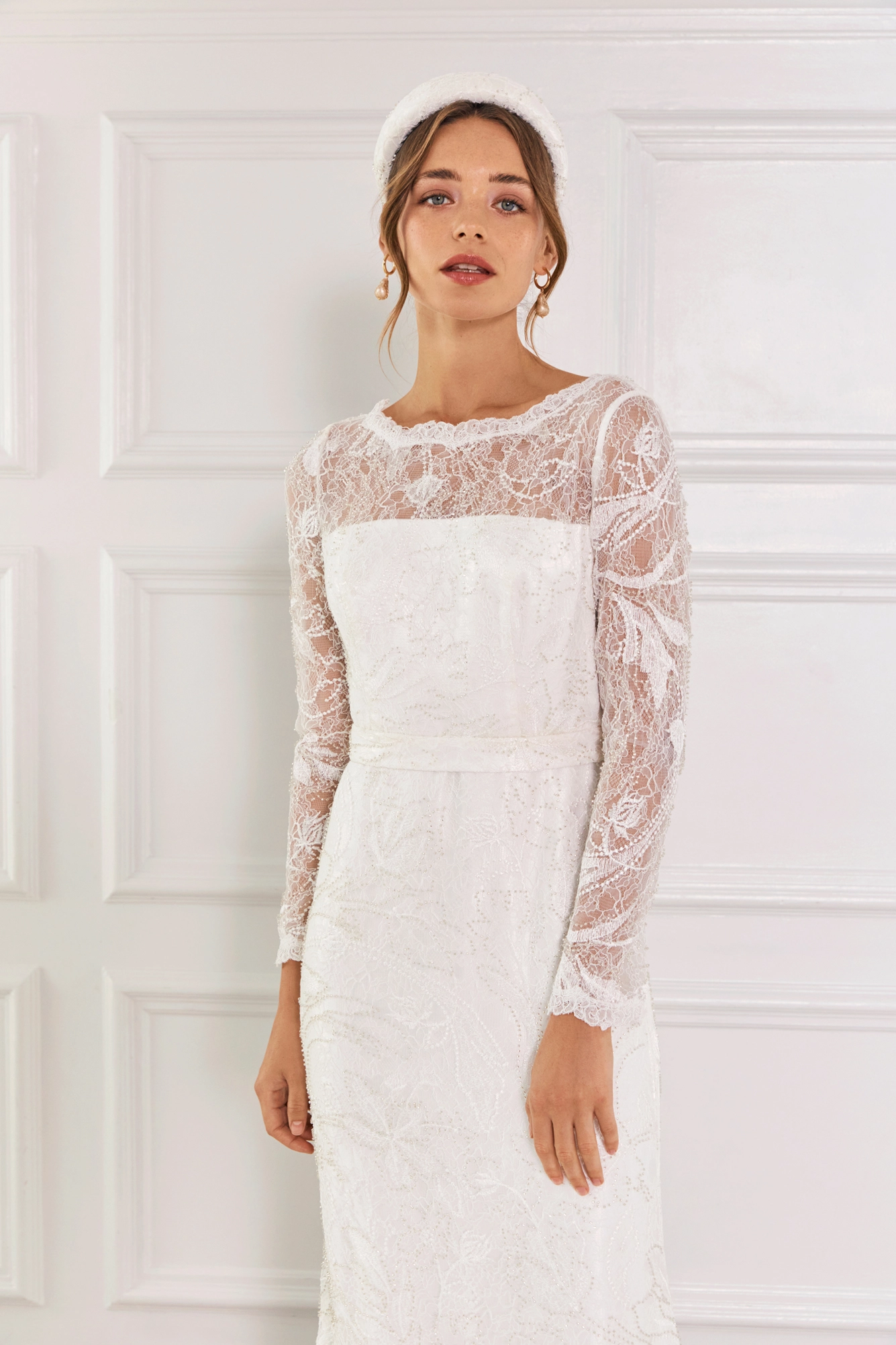 Malina - Daniela beaded gown - vestuvinės suknelės - ivory - 4