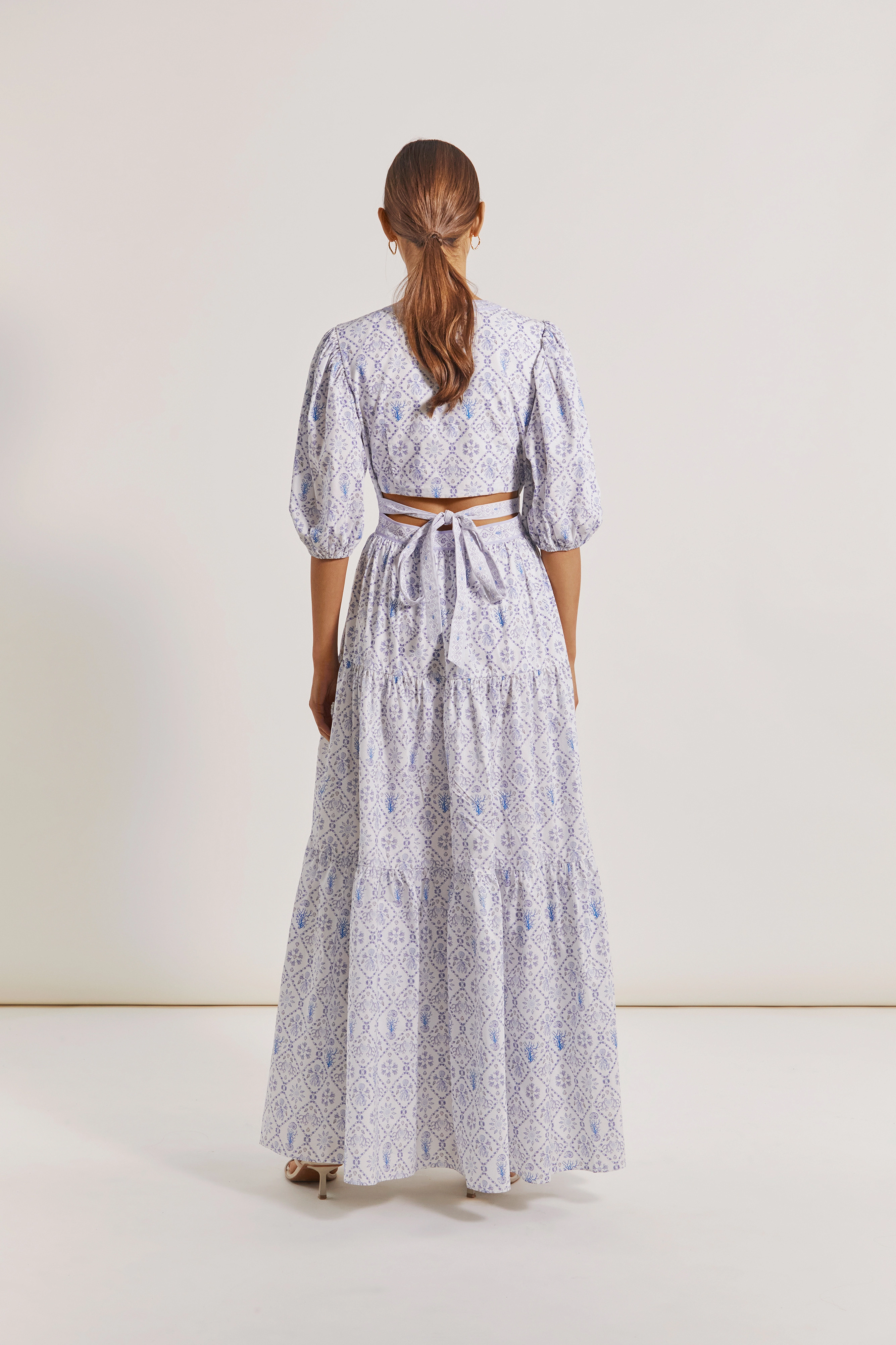 Malina - Sienna dress - capri corals azure - 3