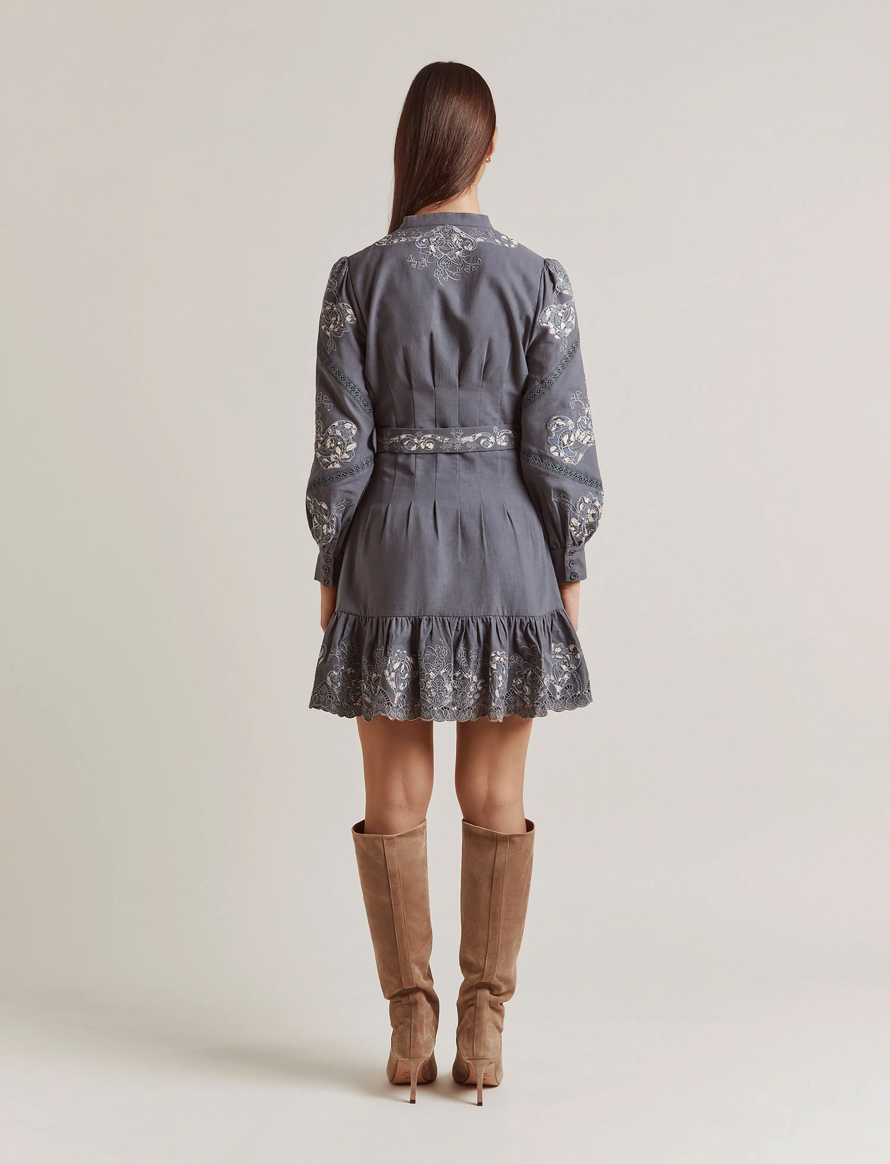Malina - Nika dress - fiore ash - 3