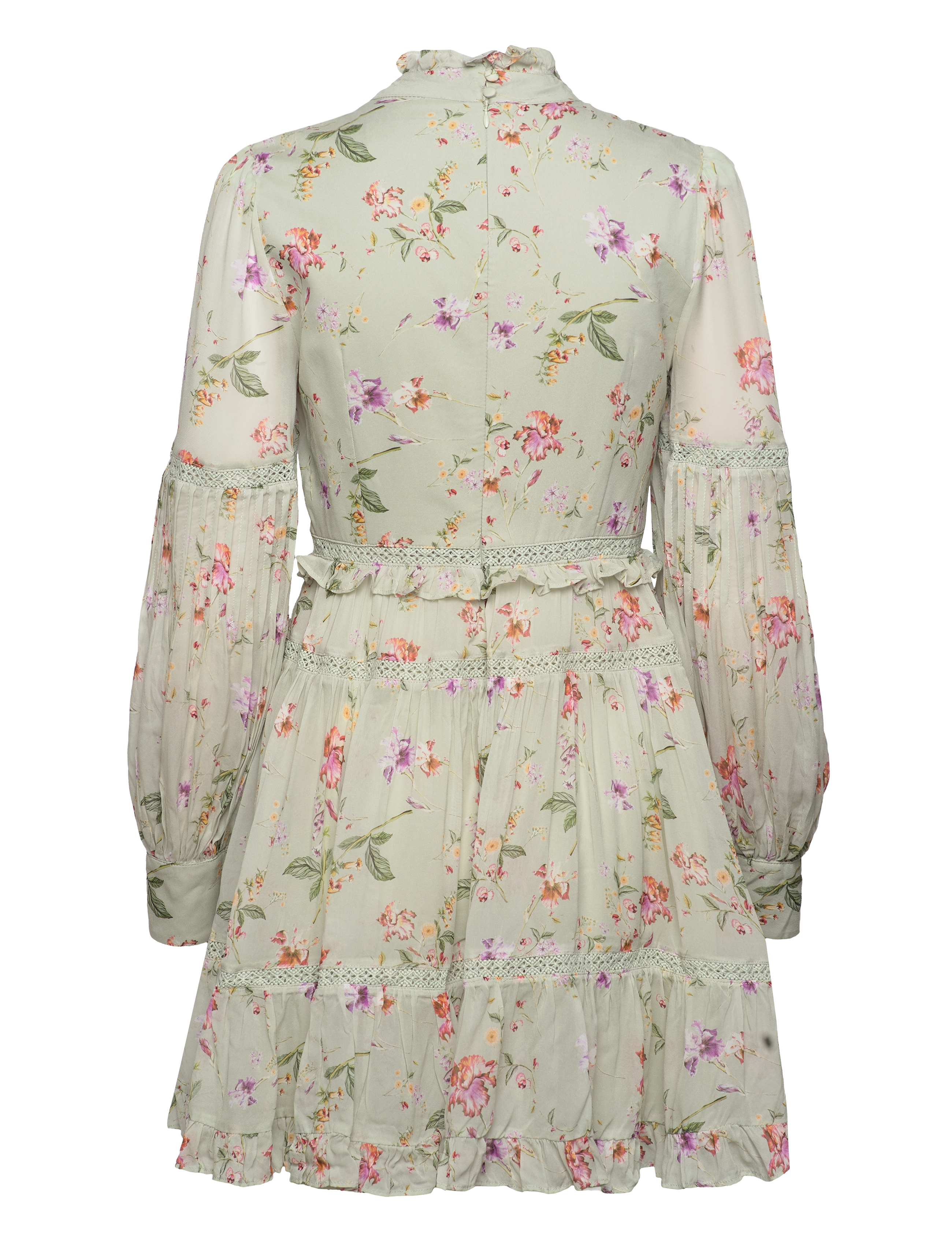 Malina - Francesca dress - soft floral pistachio - 1