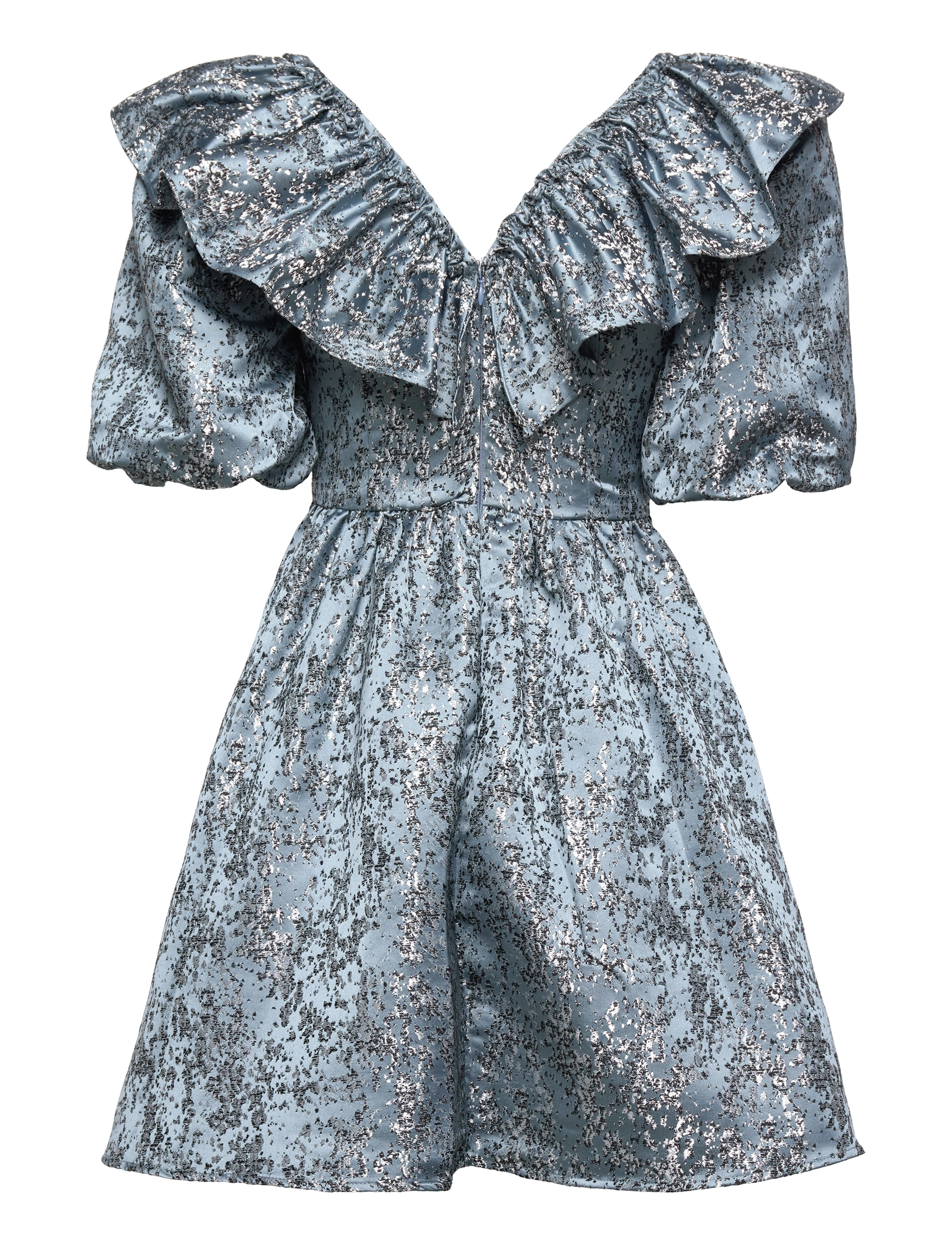 By Malina - Clarisse Dress - dove blue metallic - 1