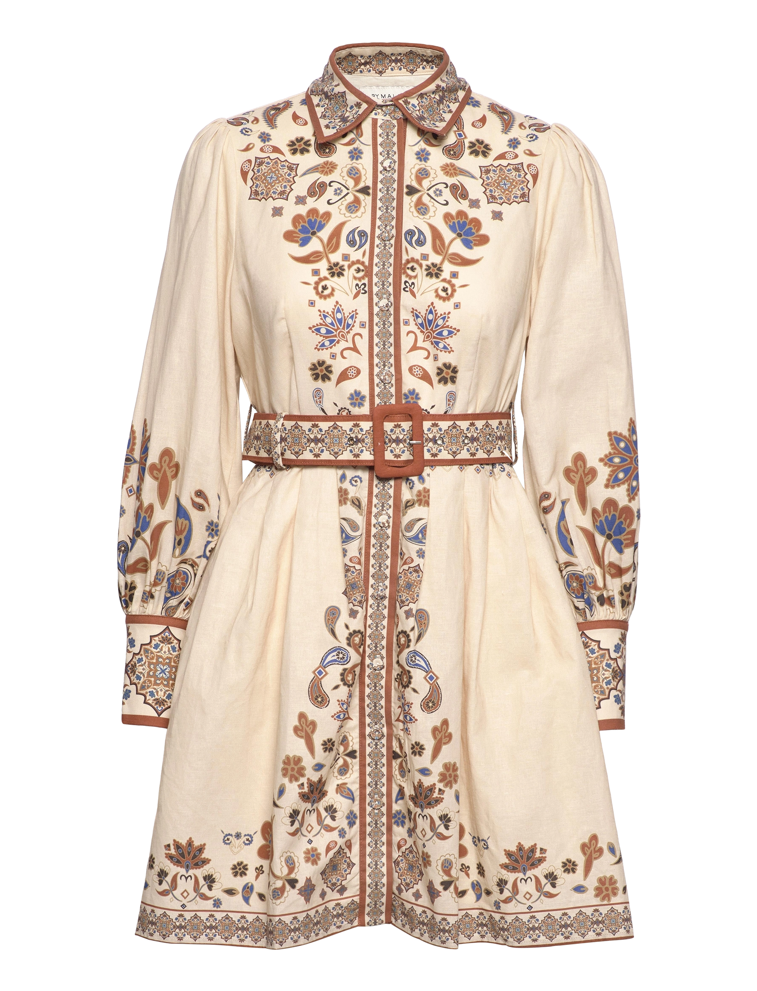By Malina - Mathilde Dress - fall paisley marble - 0