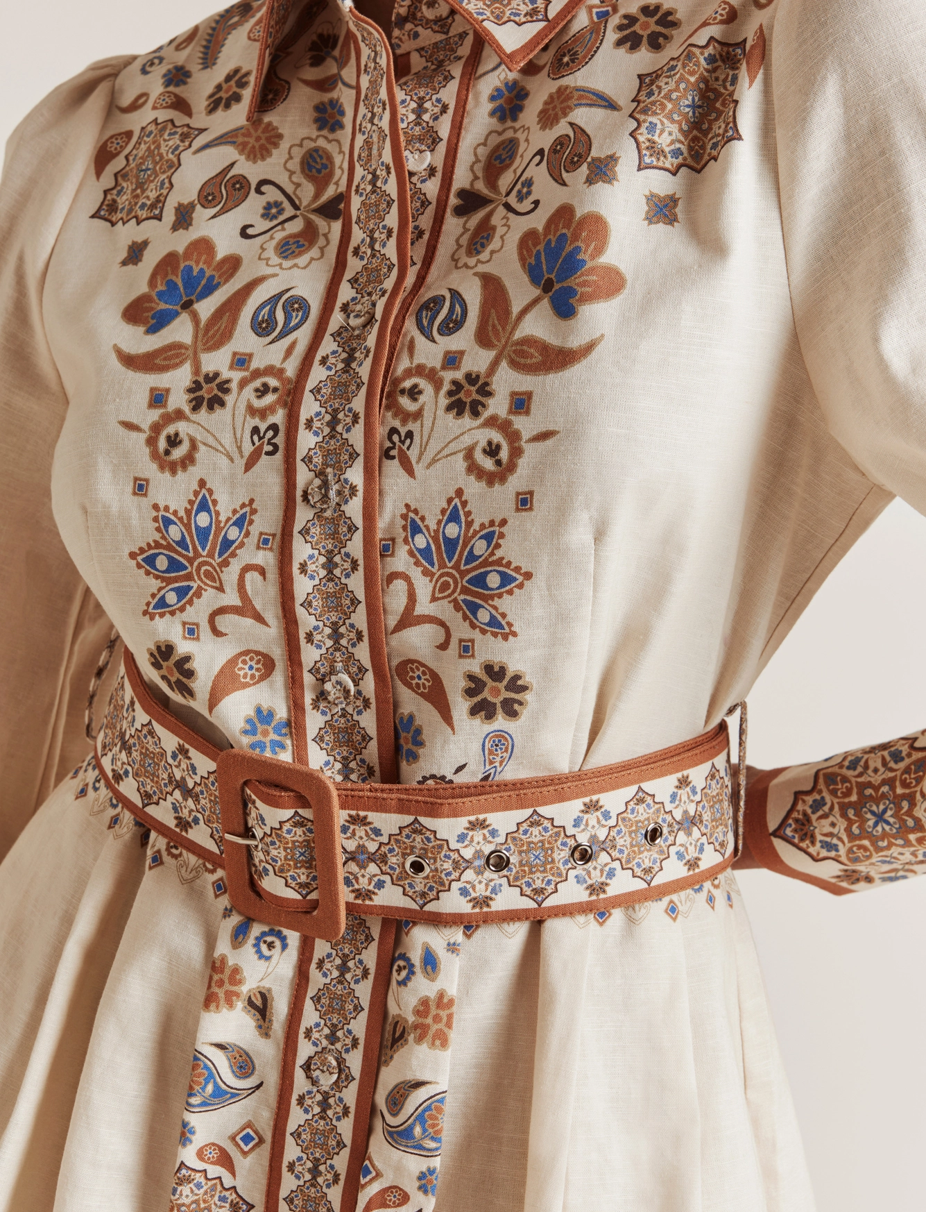 By Malina - Mathilde Dress - fall paisley marble - 5