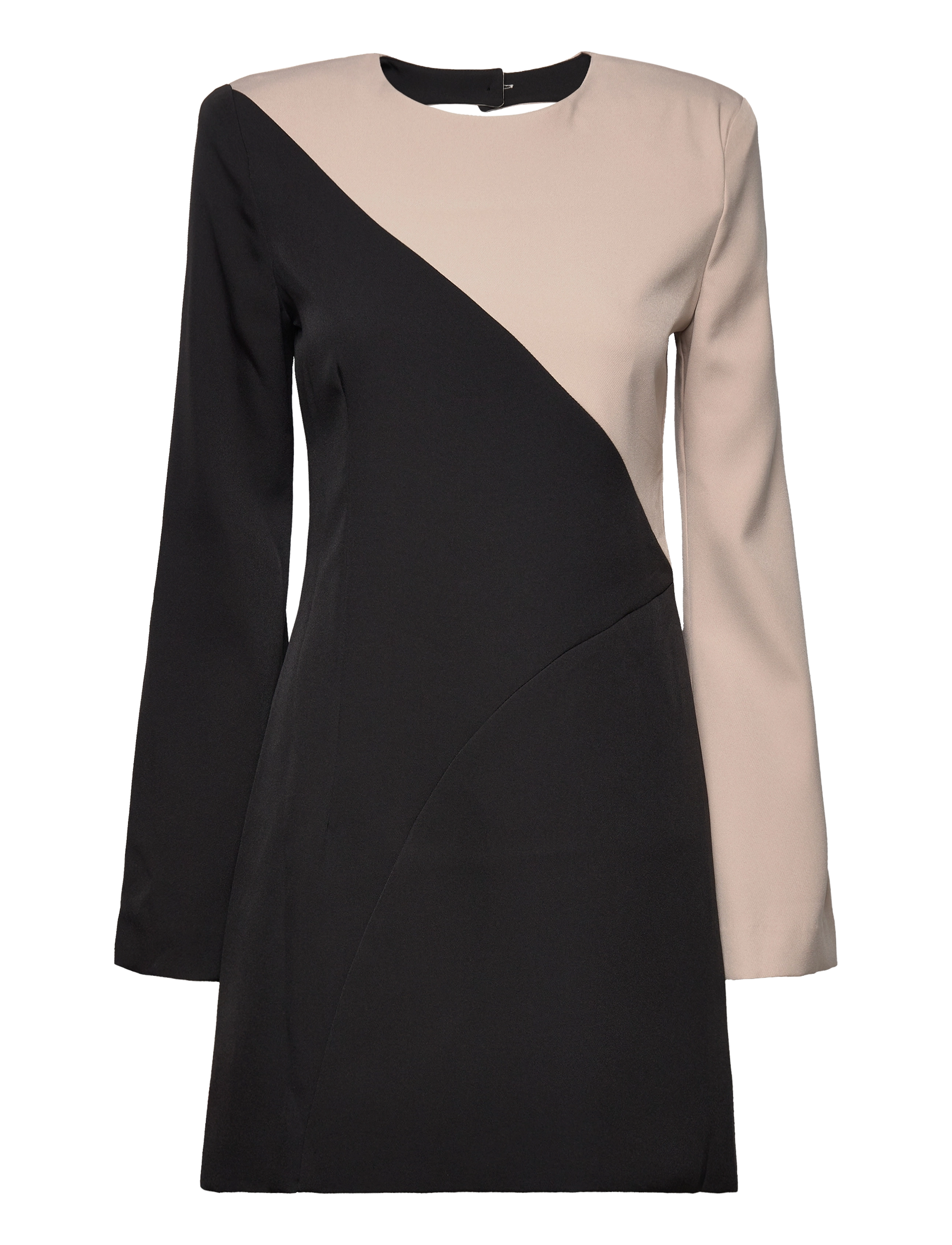 Malina - Brenna long sleeve mini dress - multi black - 1
