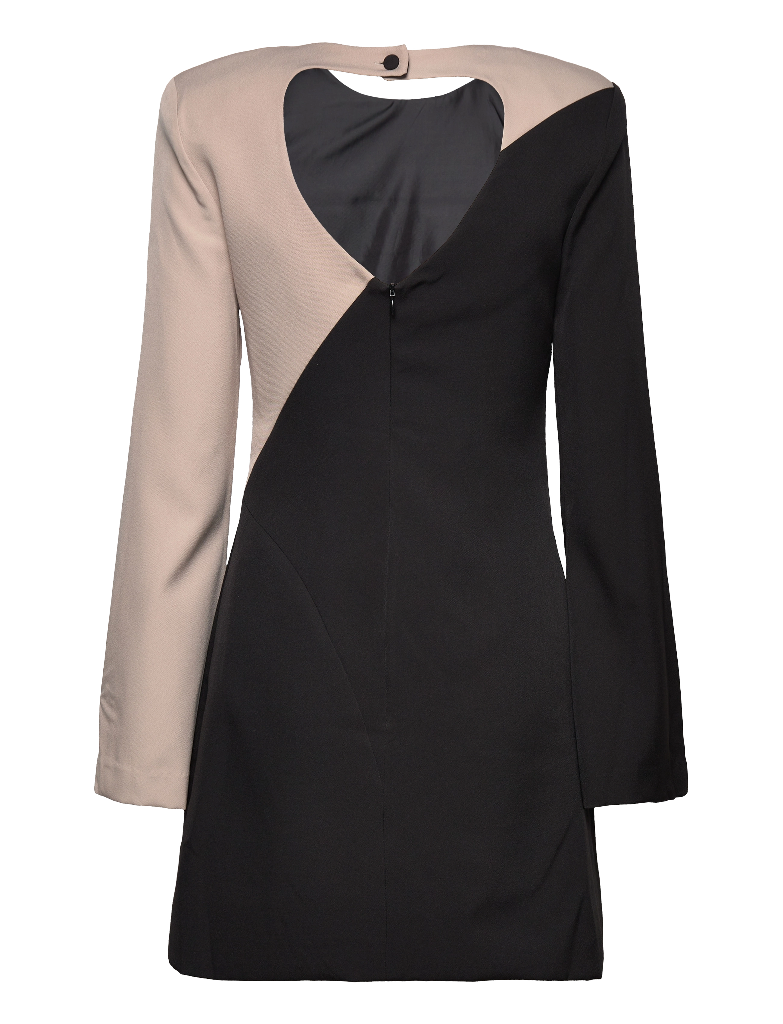 Malina - Brenna long sleeve mini dress - multi black - 2