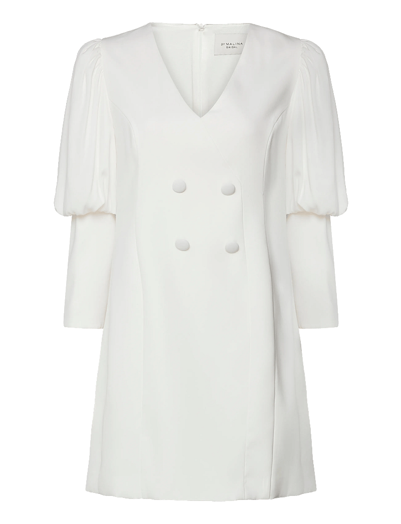 Malina - Bonnie blazer mini dress - suknie ślubne - ivory - 0