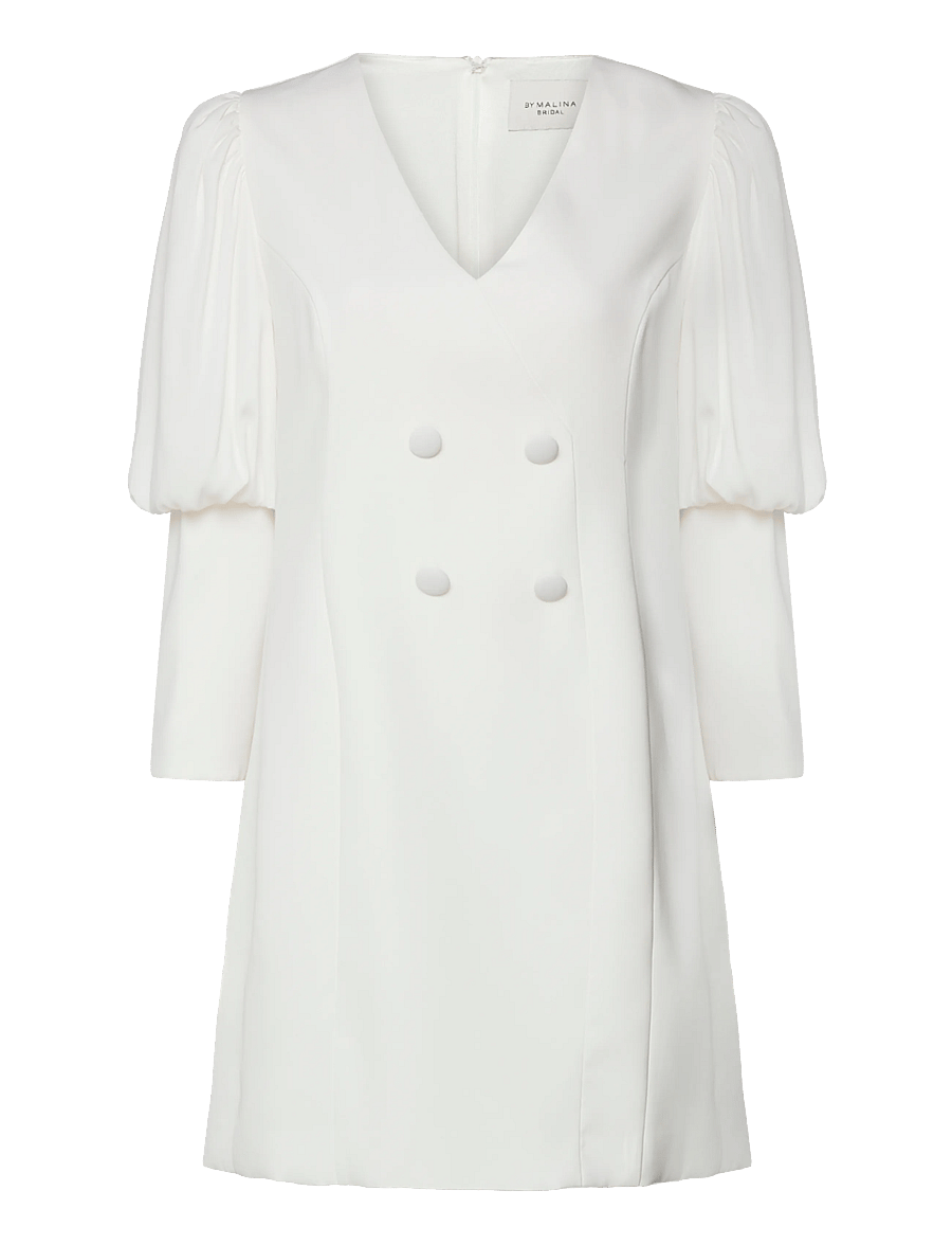 Malina - Bonnie blazer mini dress - brautkleider - ivory - 0