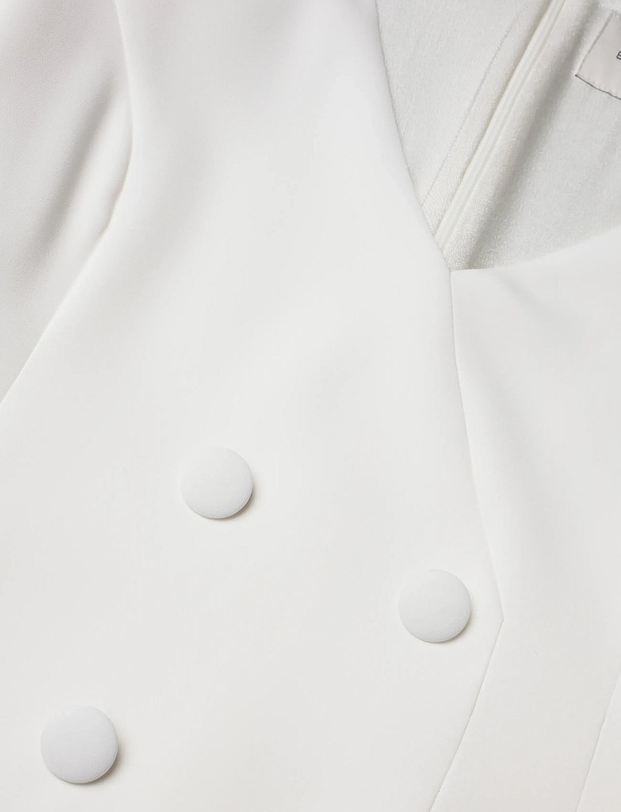Malina - Bonnie blazer mini dress - brautkleider - ivory - 2