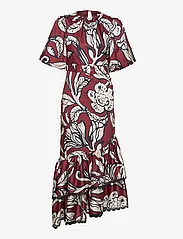 Malina - Angelina asymmetrical belted maxi dress - maxi dresses - pencil floral - 0