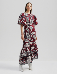 Malina - Angelina asymmetrical belted maxi dress - maxi dresses - pencil floral - 2