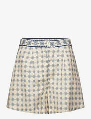 Malina - Leila Shorts - chino shorts - french ditsy blue - 0