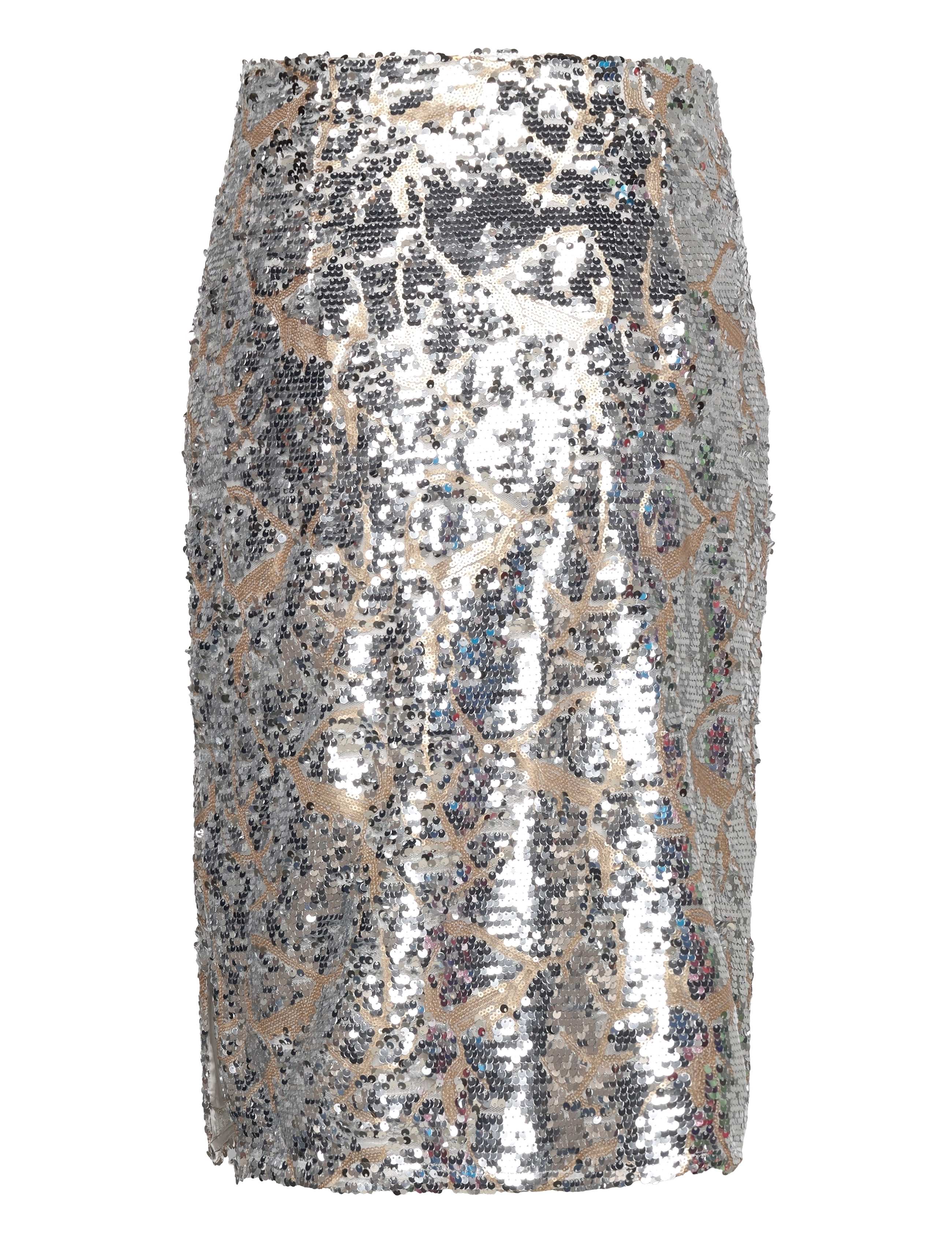 By Malina - Evie Sequin Skirt - stone grey sequin - 1