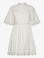 Claire mini lace dress - WHITE