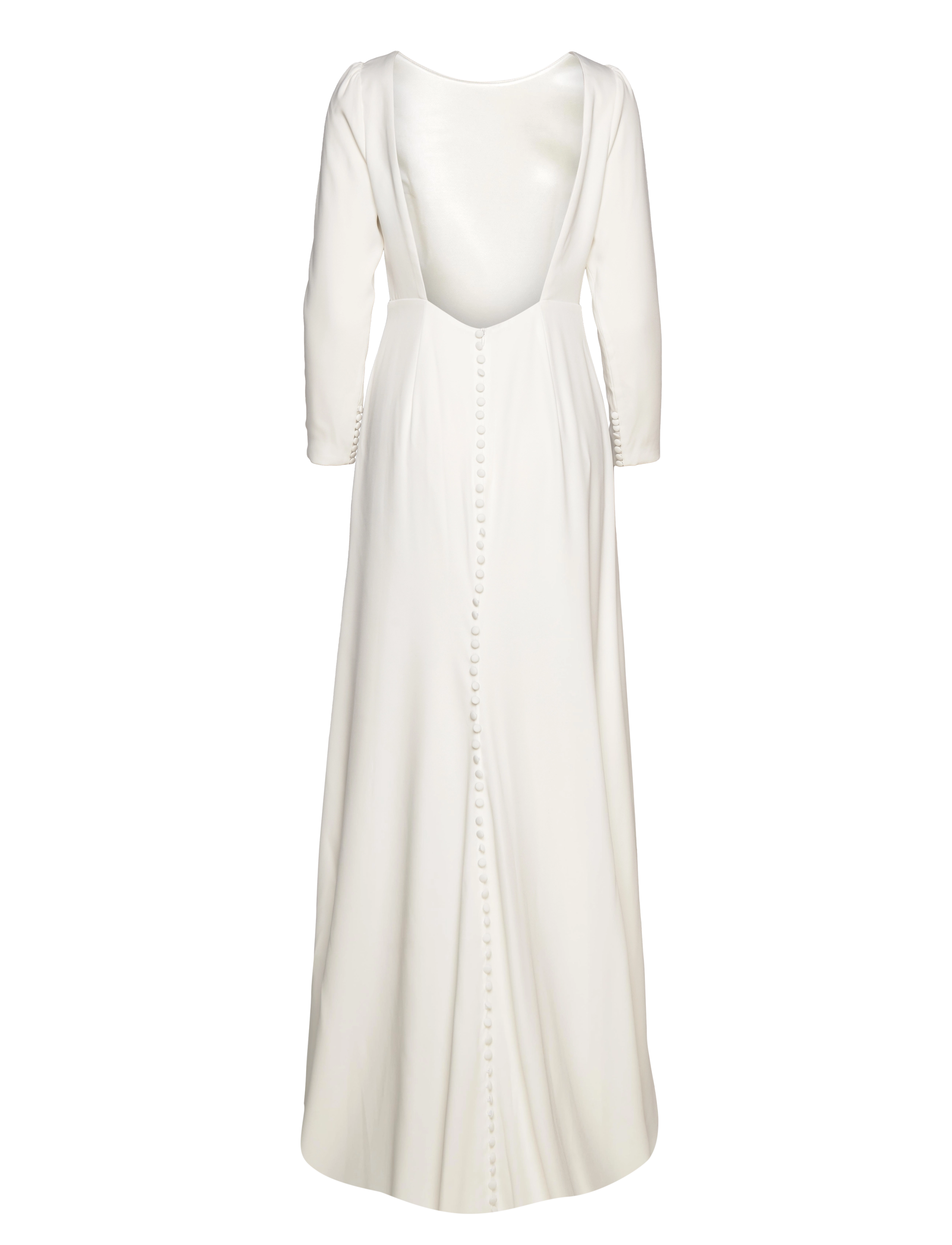 Malina - Elize open back bridal gown - ivory - 2