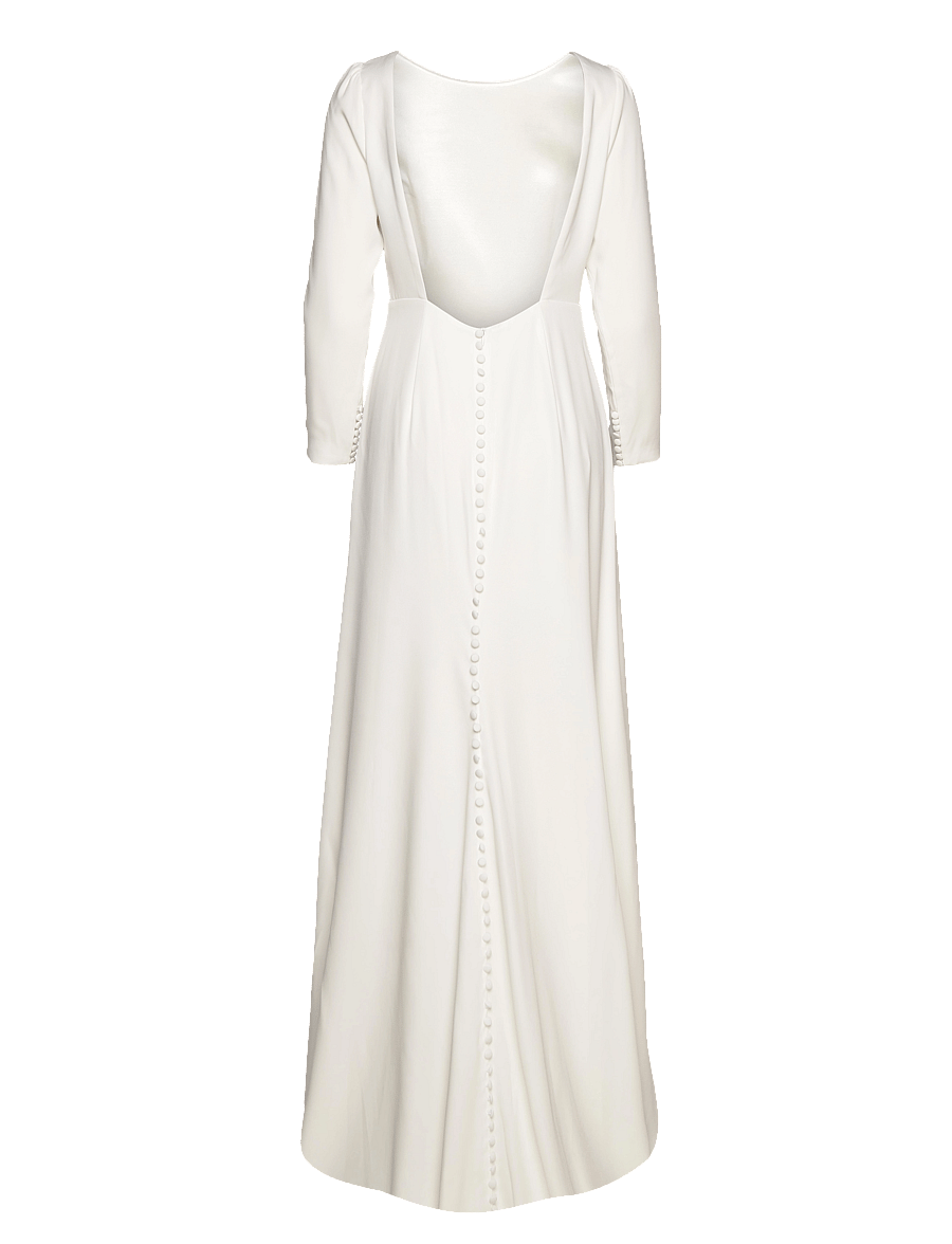 Malina - Elize open back bridal gown - brautkleider - ivory - 2