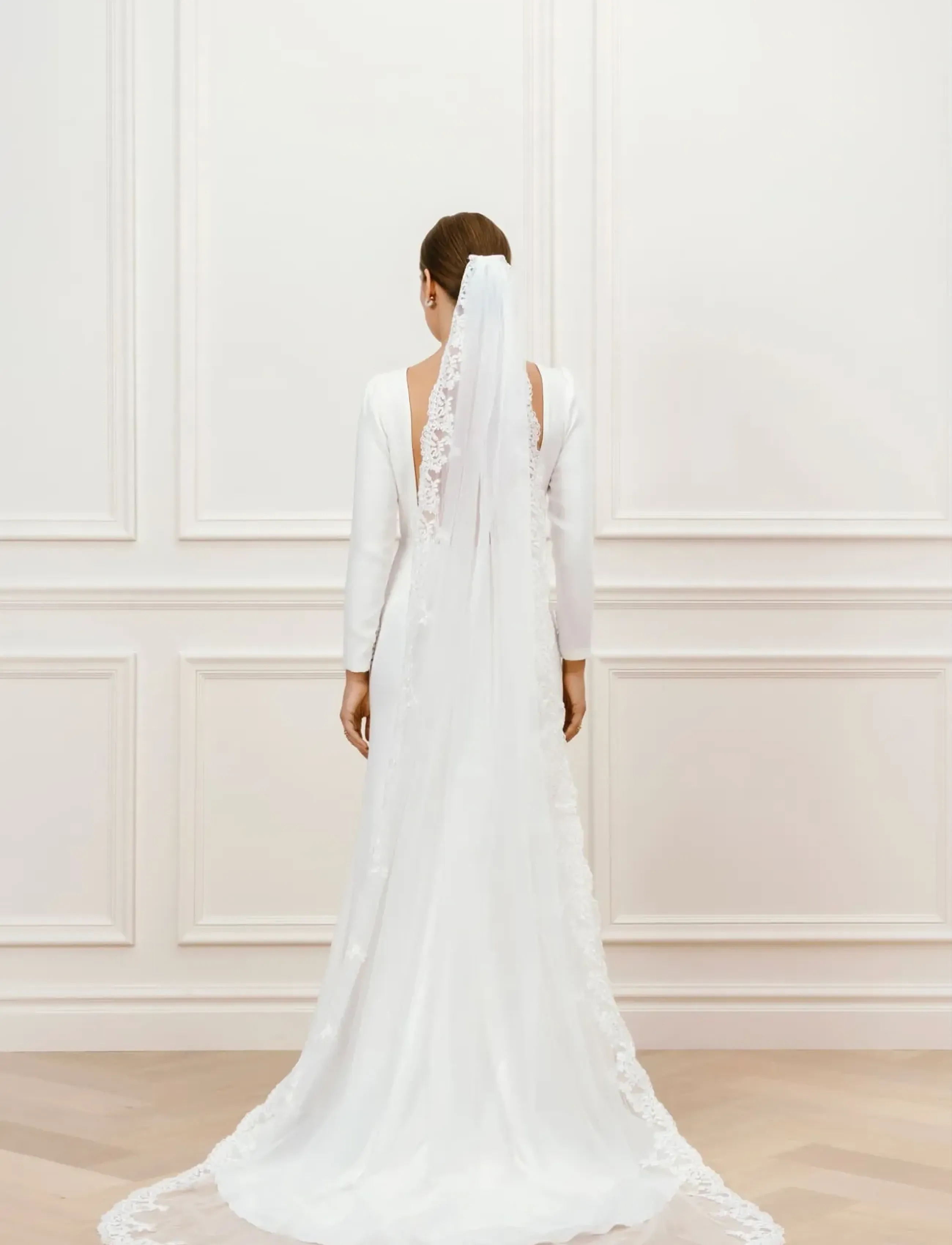 Malina - Elize open back bridal gown - ivory - 5