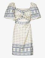 June Dress - FRENCH DITSY BLUE