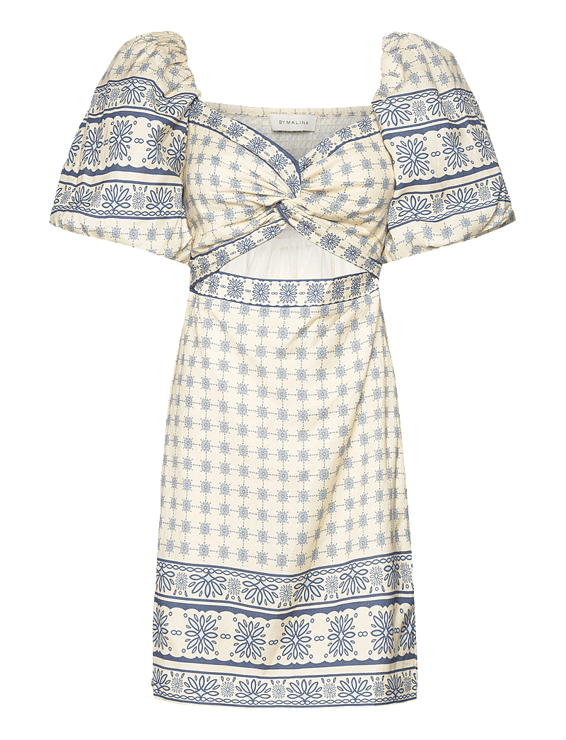 Malina - June Dress - konfirmationstøj - french ditsy blue - 1