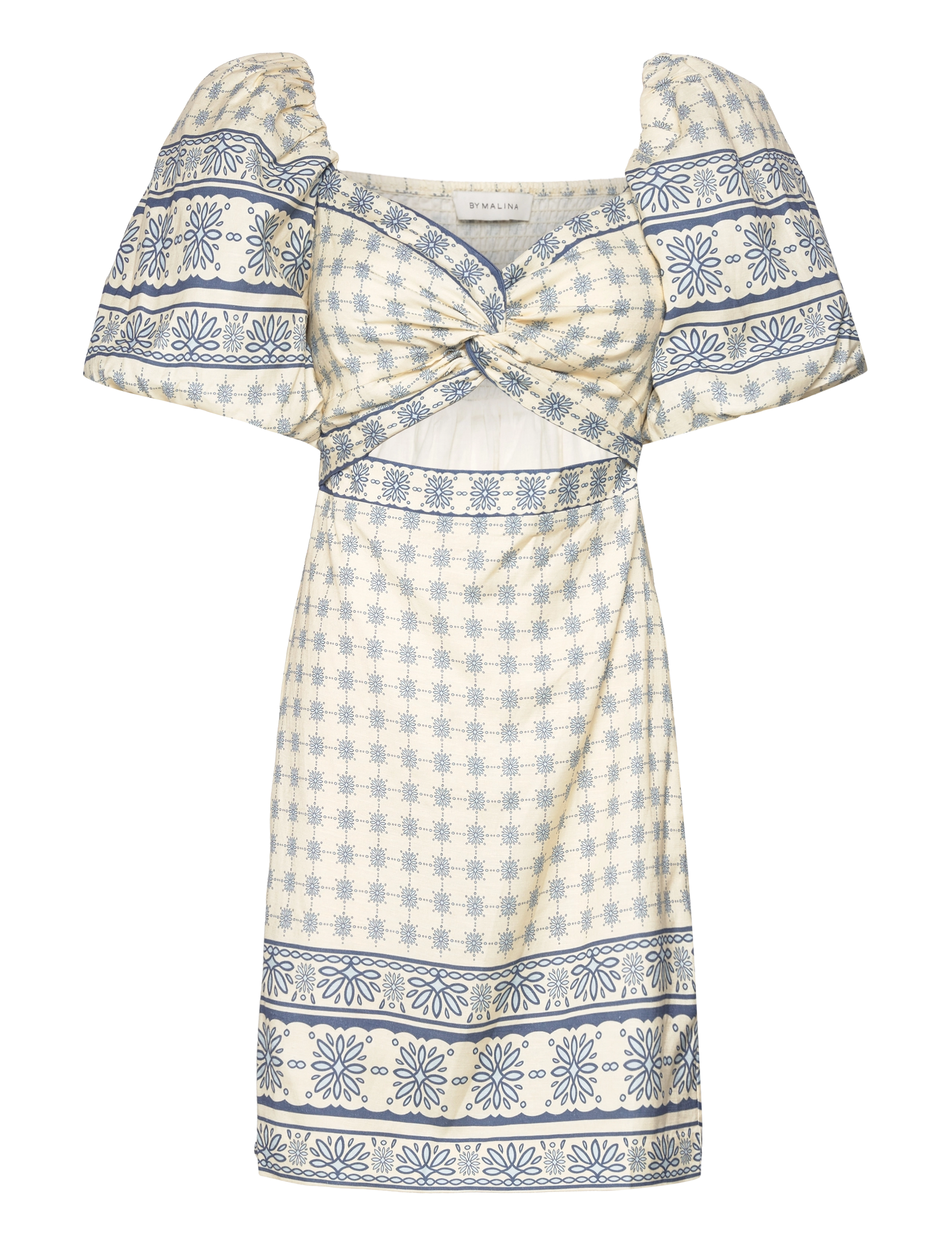 Malina - June Dress - french ditsy blue - 1