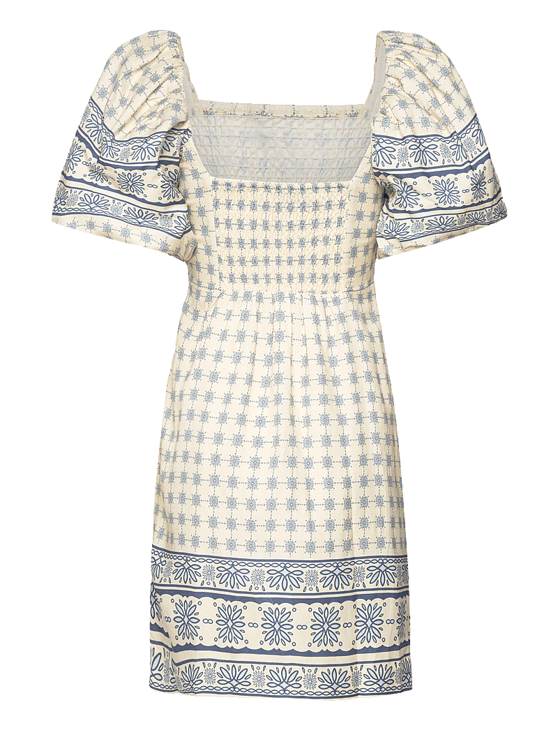 Malina - June Dress - konfirmationstøj - french ditsy blue - 2