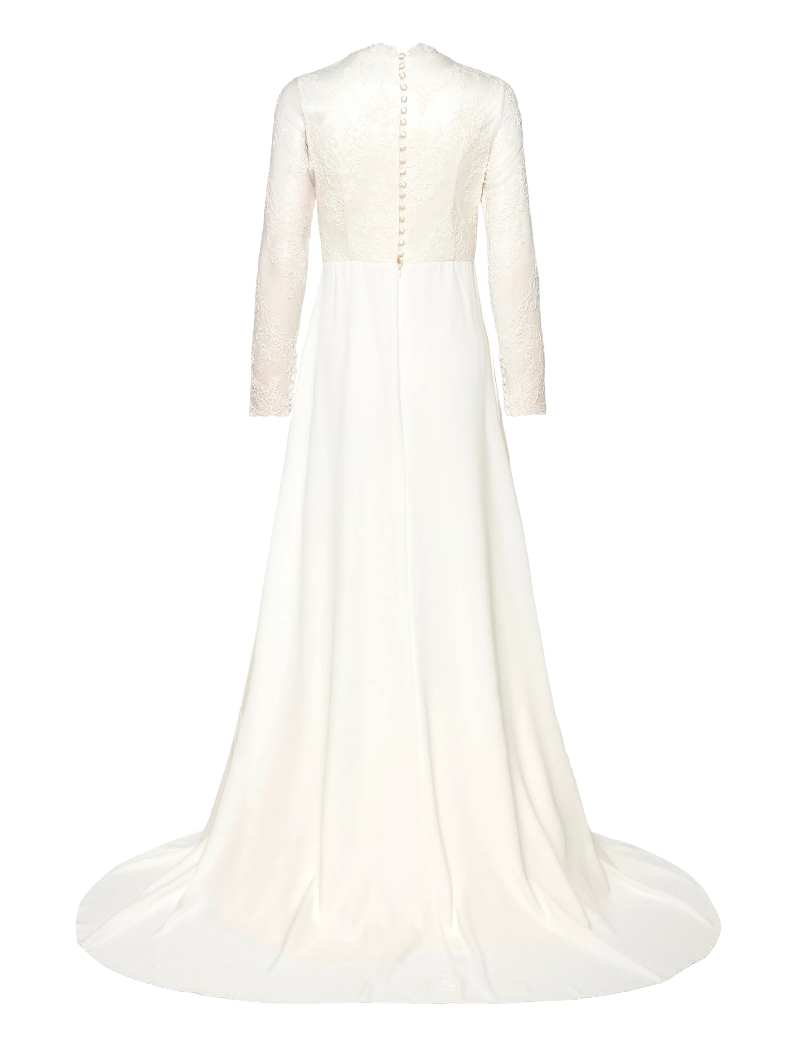 Malina - Mira long sleeved bridal gown - vestuvinės suknelės - ivory - 1