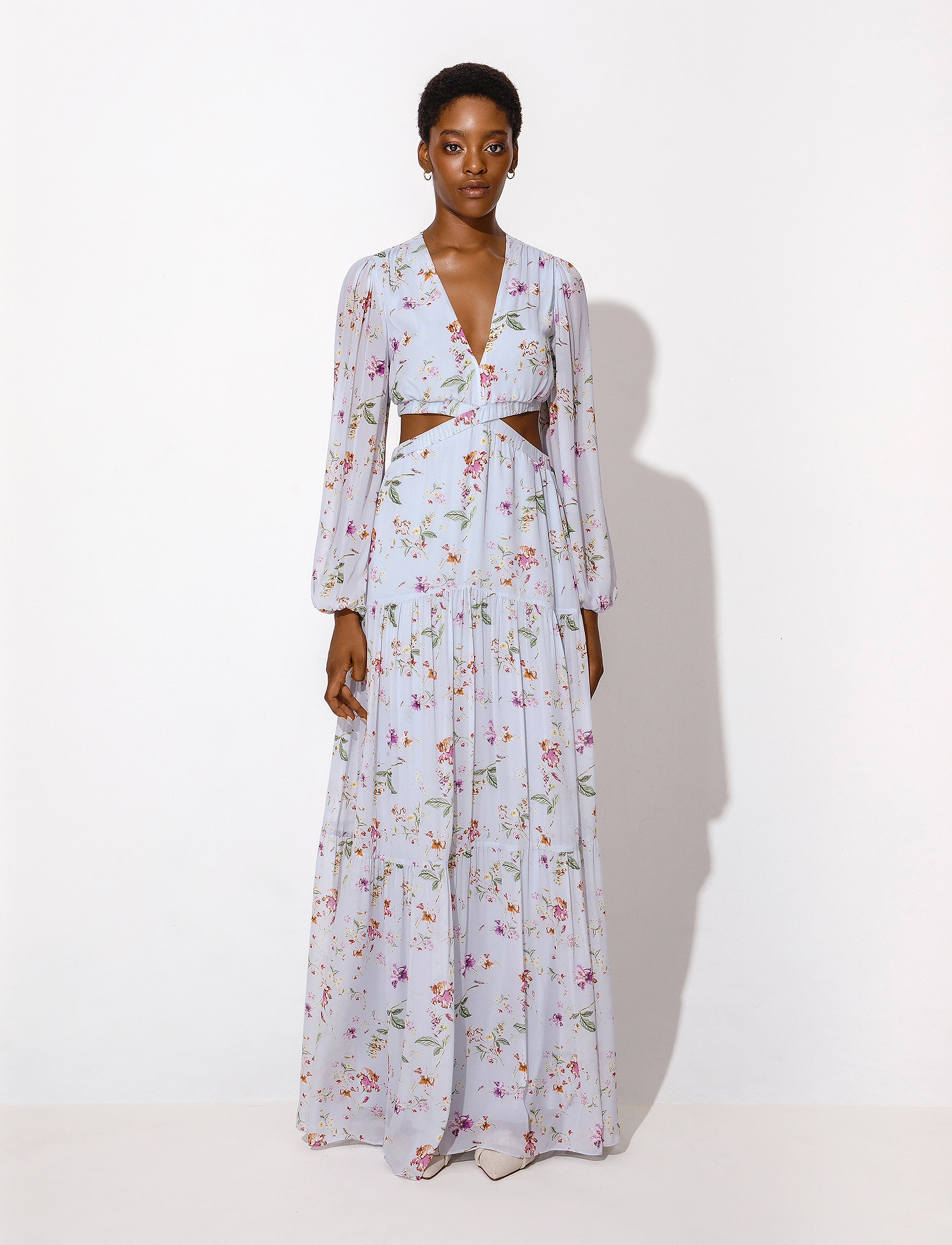 Malina - Hollie Dress - soft floral sky blue - 0