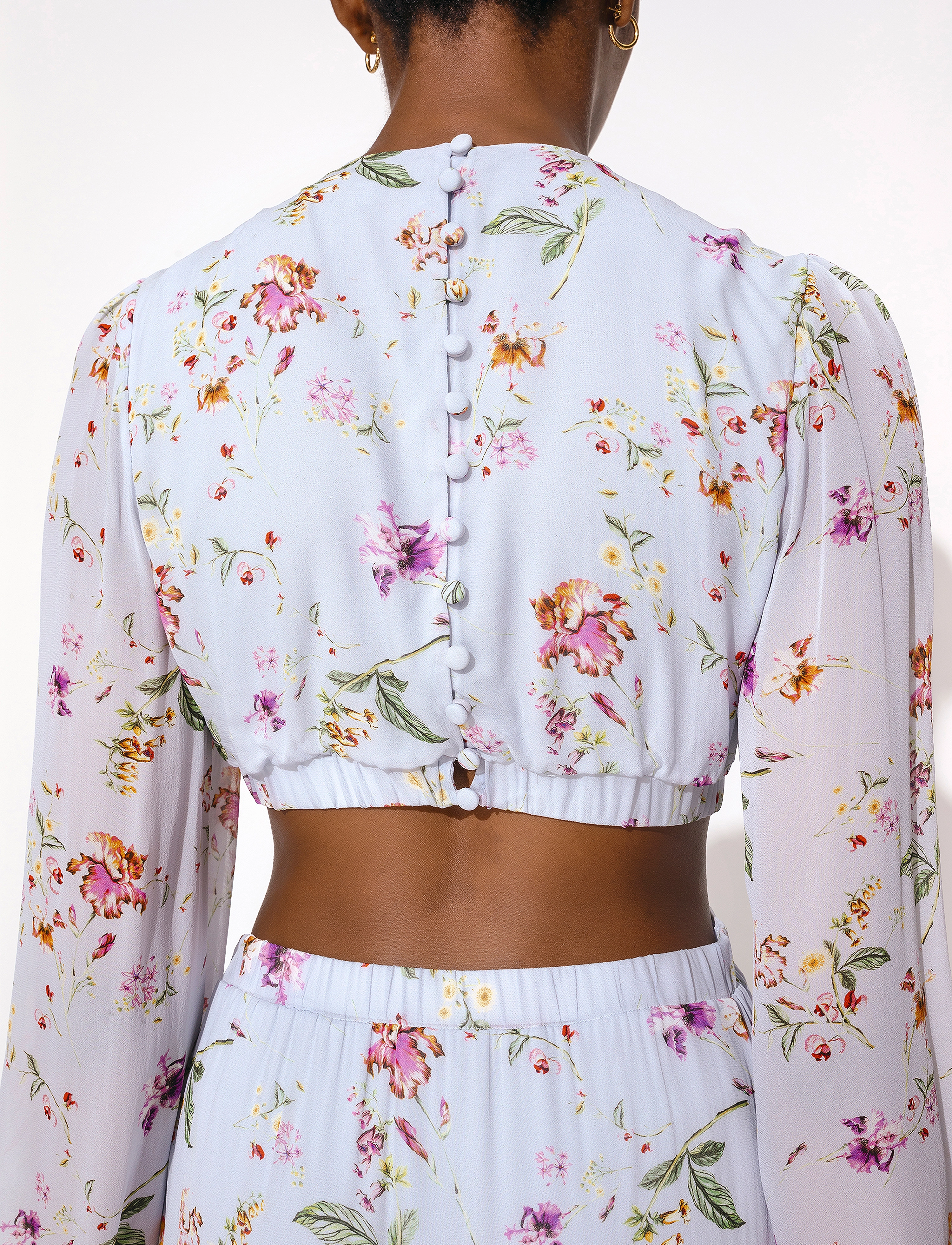 Malina - Hollie Dress - soft floral sky blue - 4
