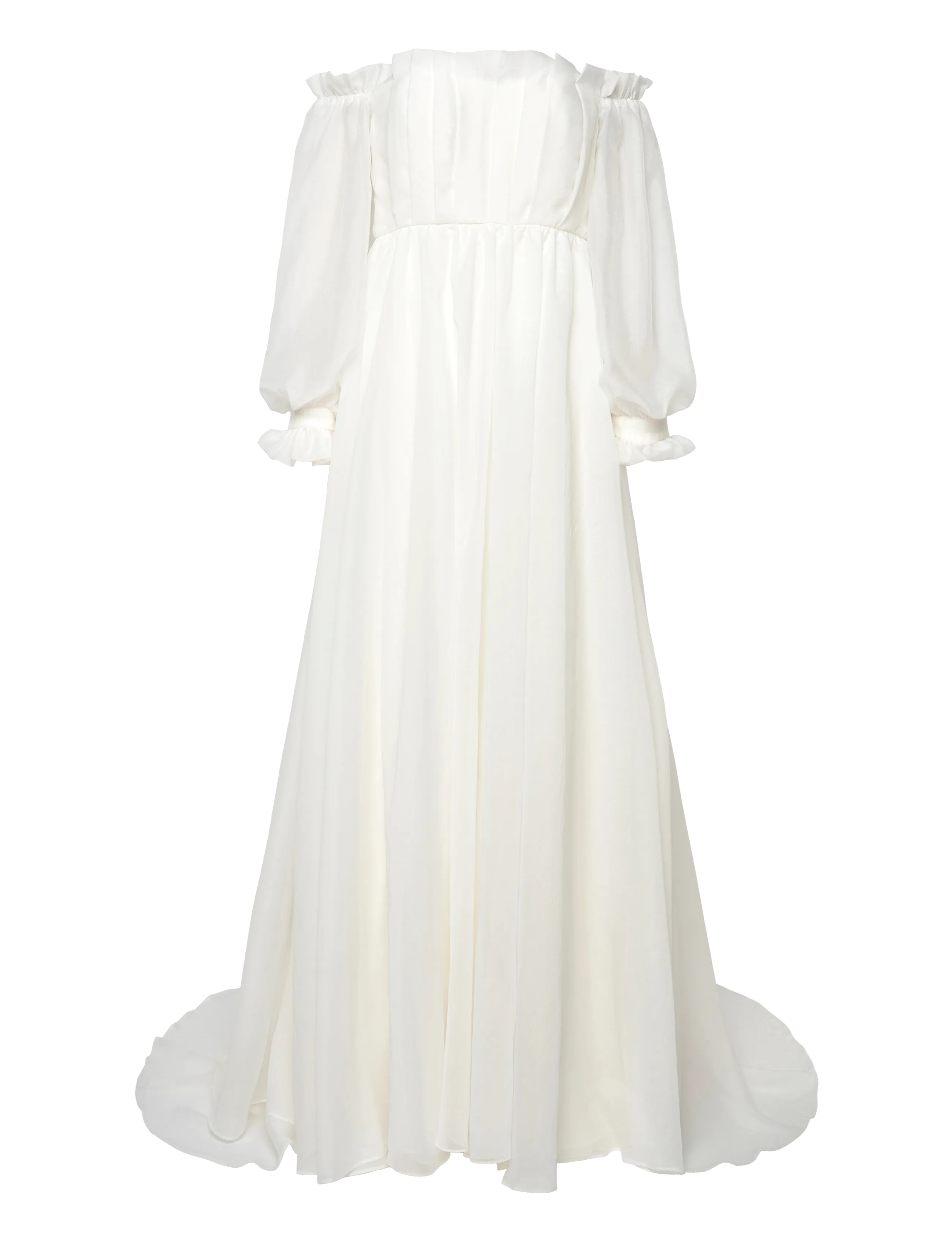 MALINA Amelia Off-The-Schulter Organza Bridal Gown Cream - M - Damen